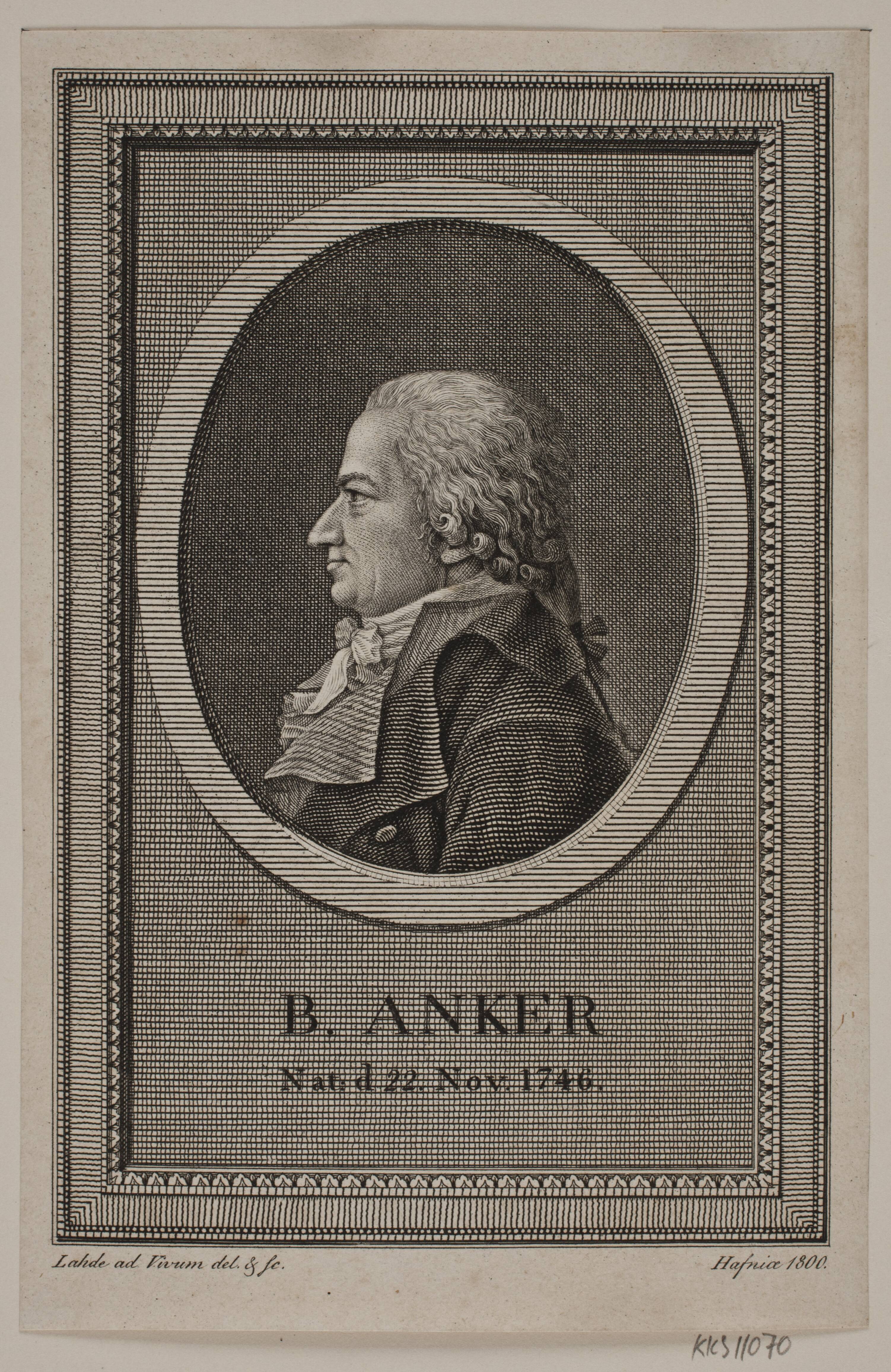Portræt af B. Anker