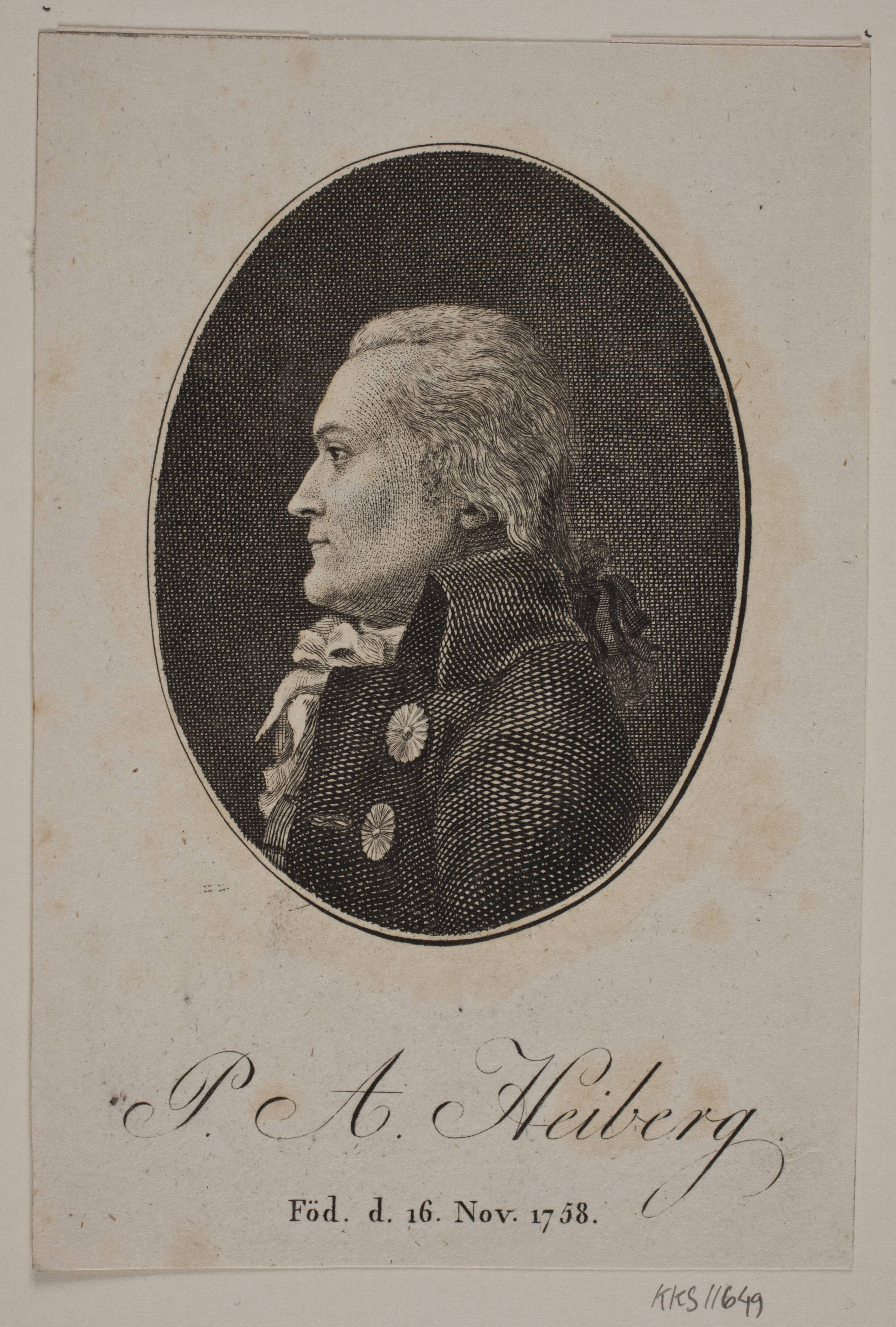 Portræt af P. A. Heiberg