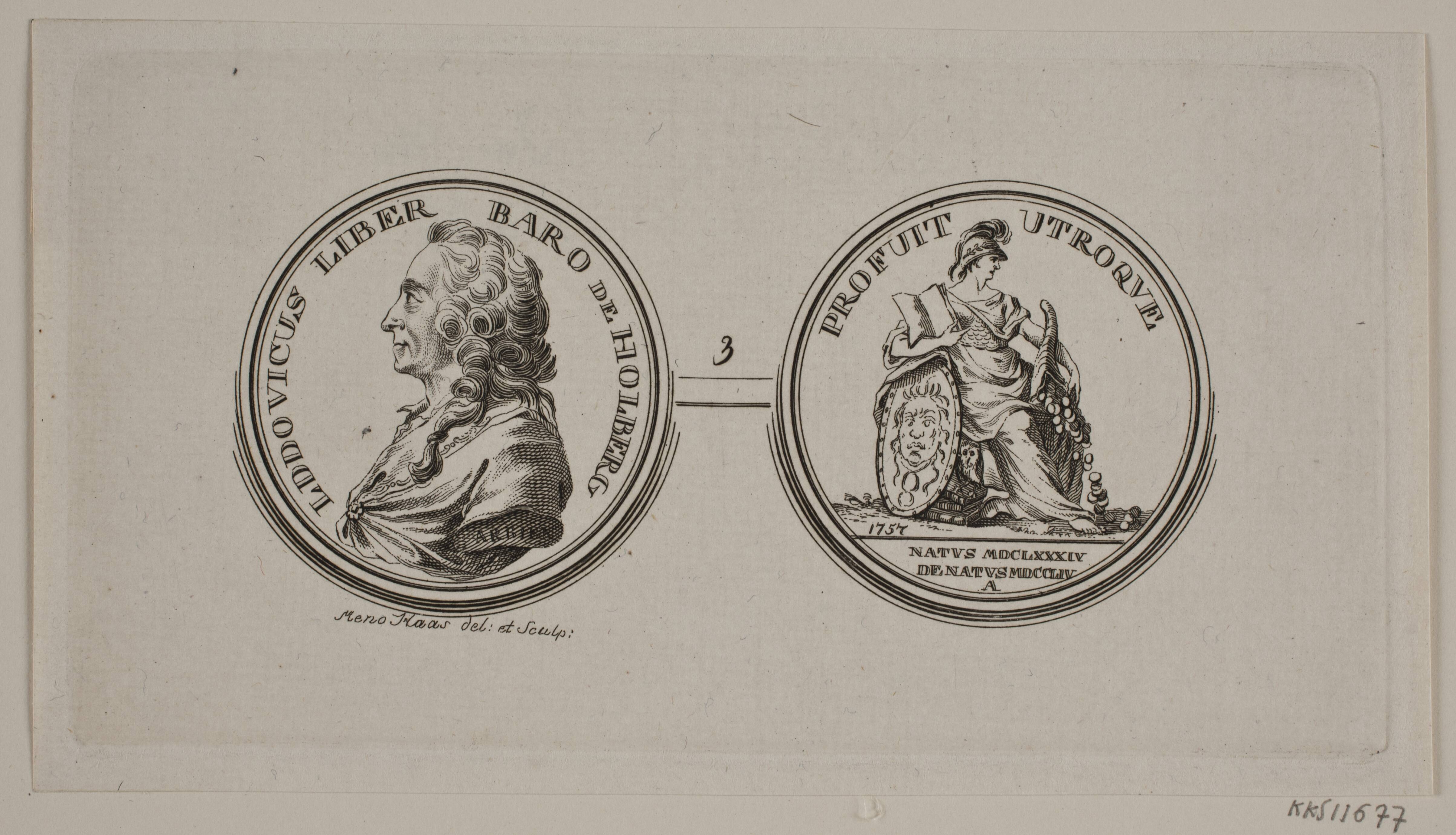Medaille. Ludvig Holberg