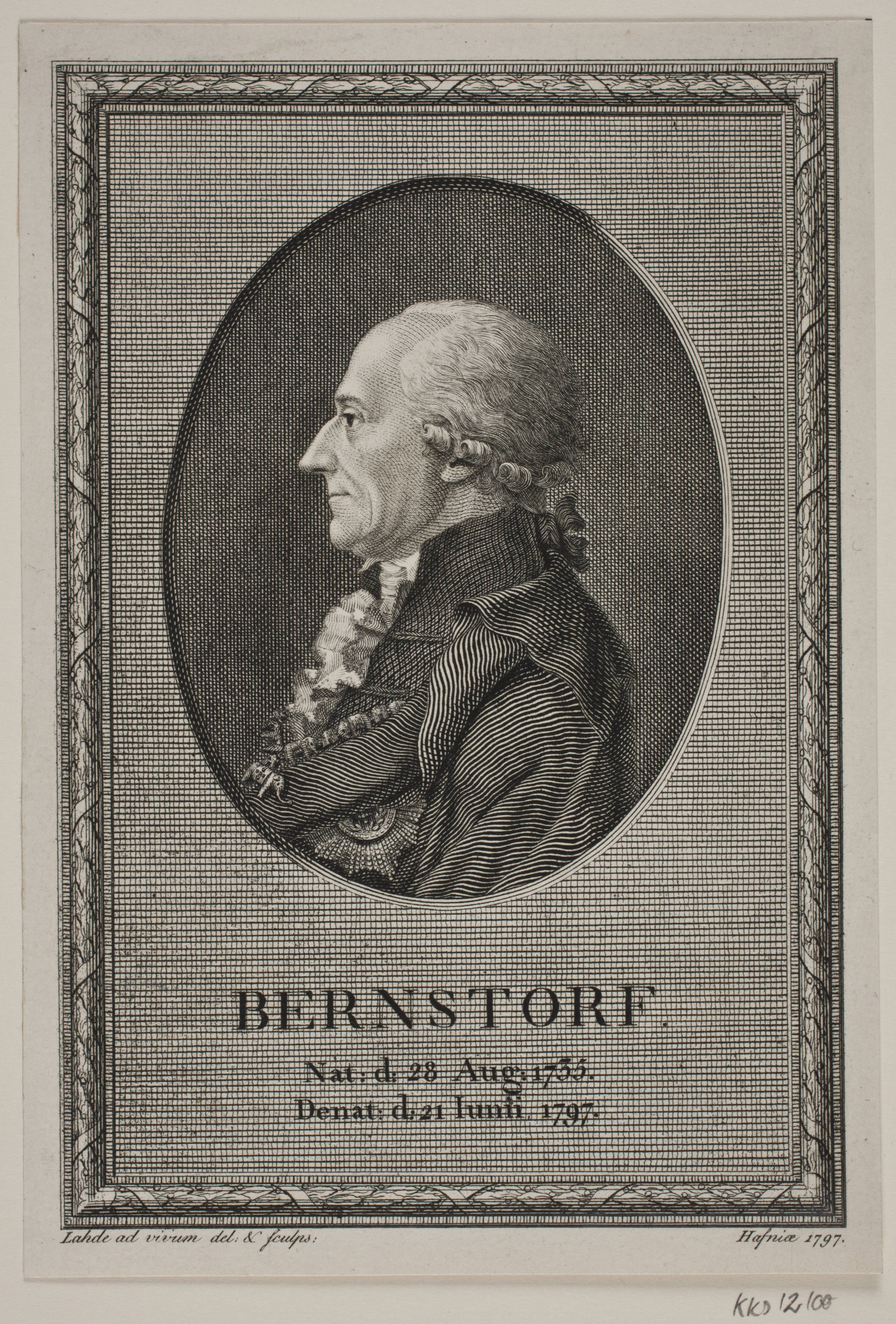 Portræt af Bernstorf