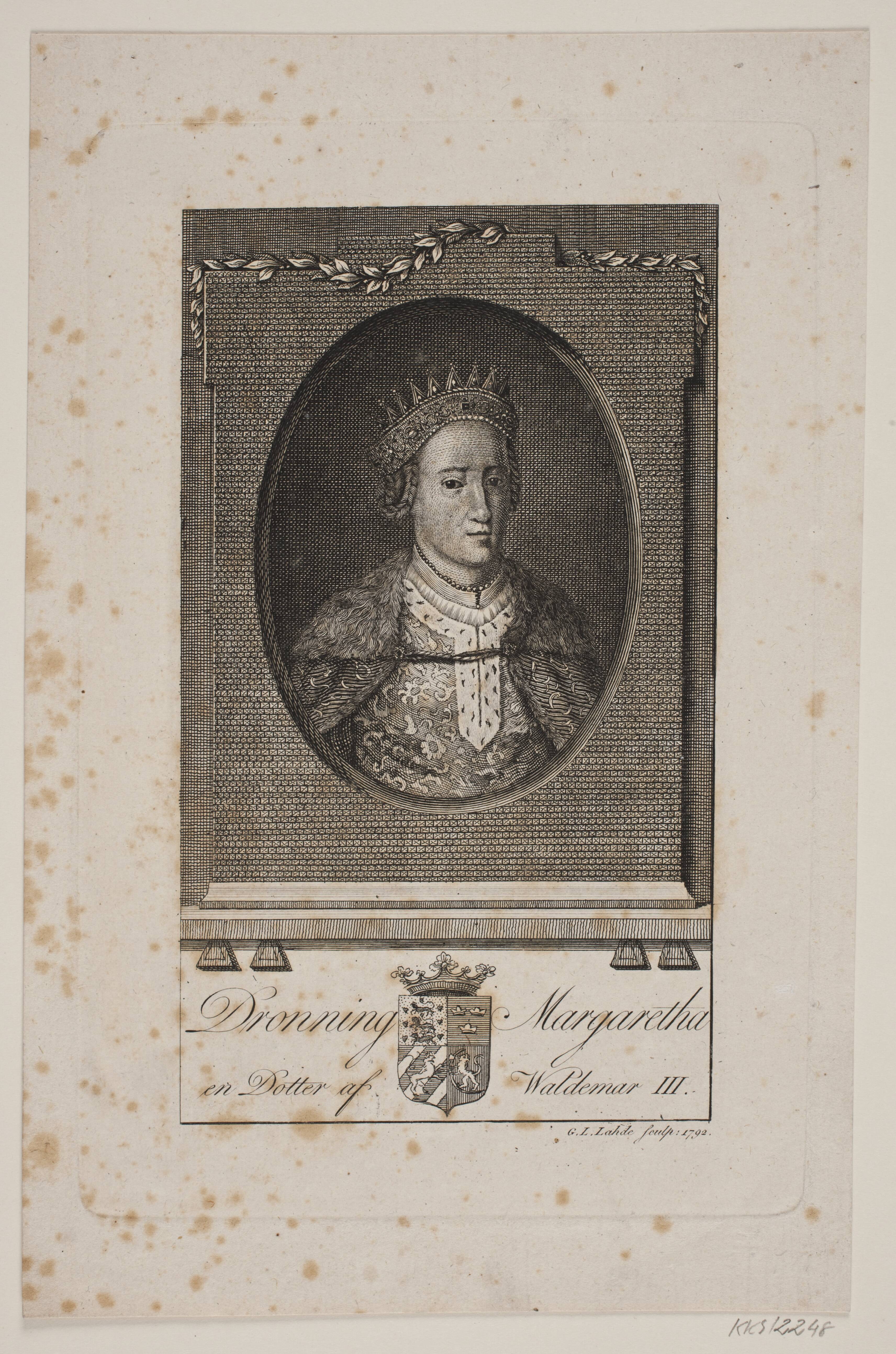 Portræt af dronning Margaretha