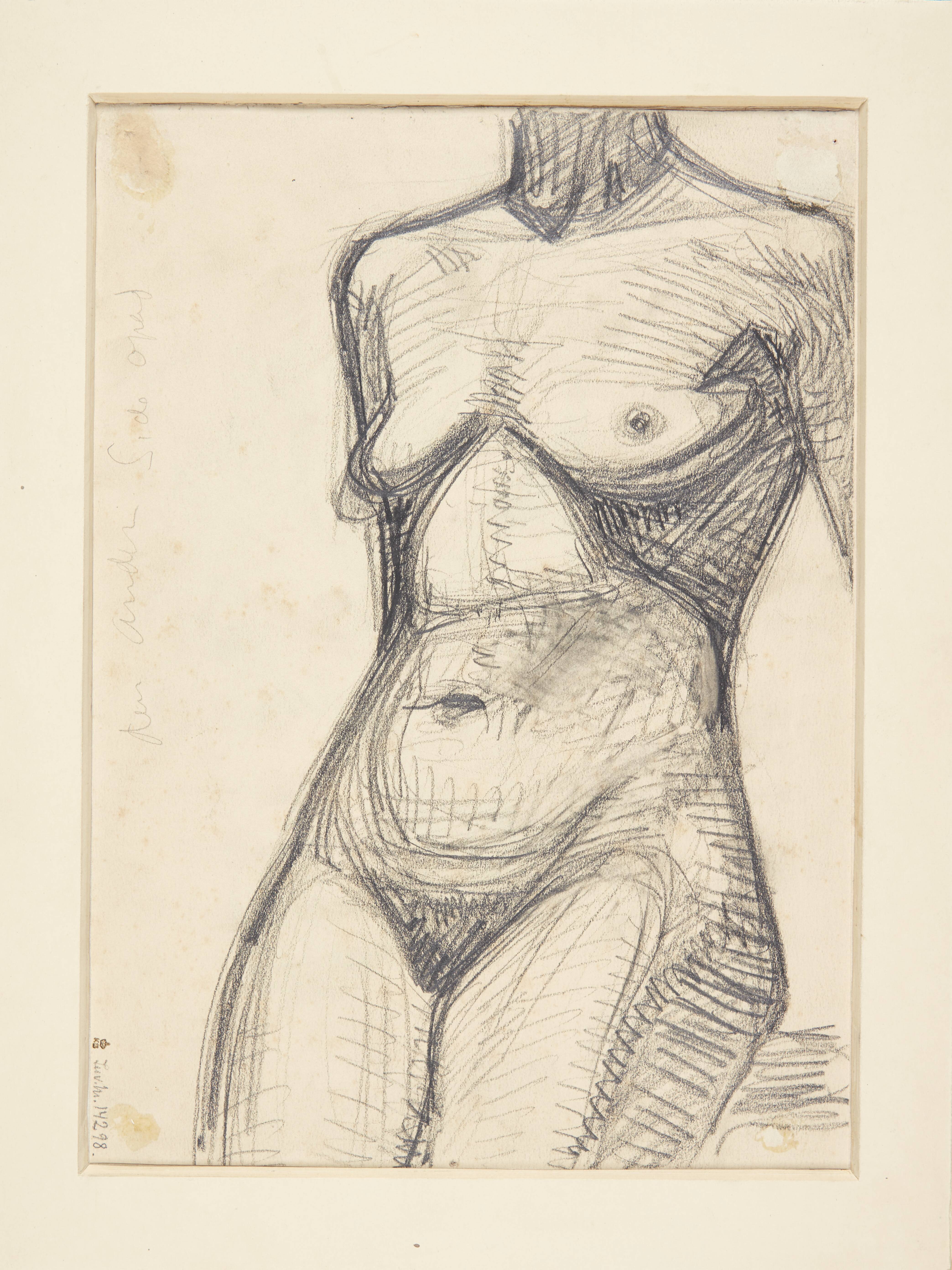 Torso af kvindelige model