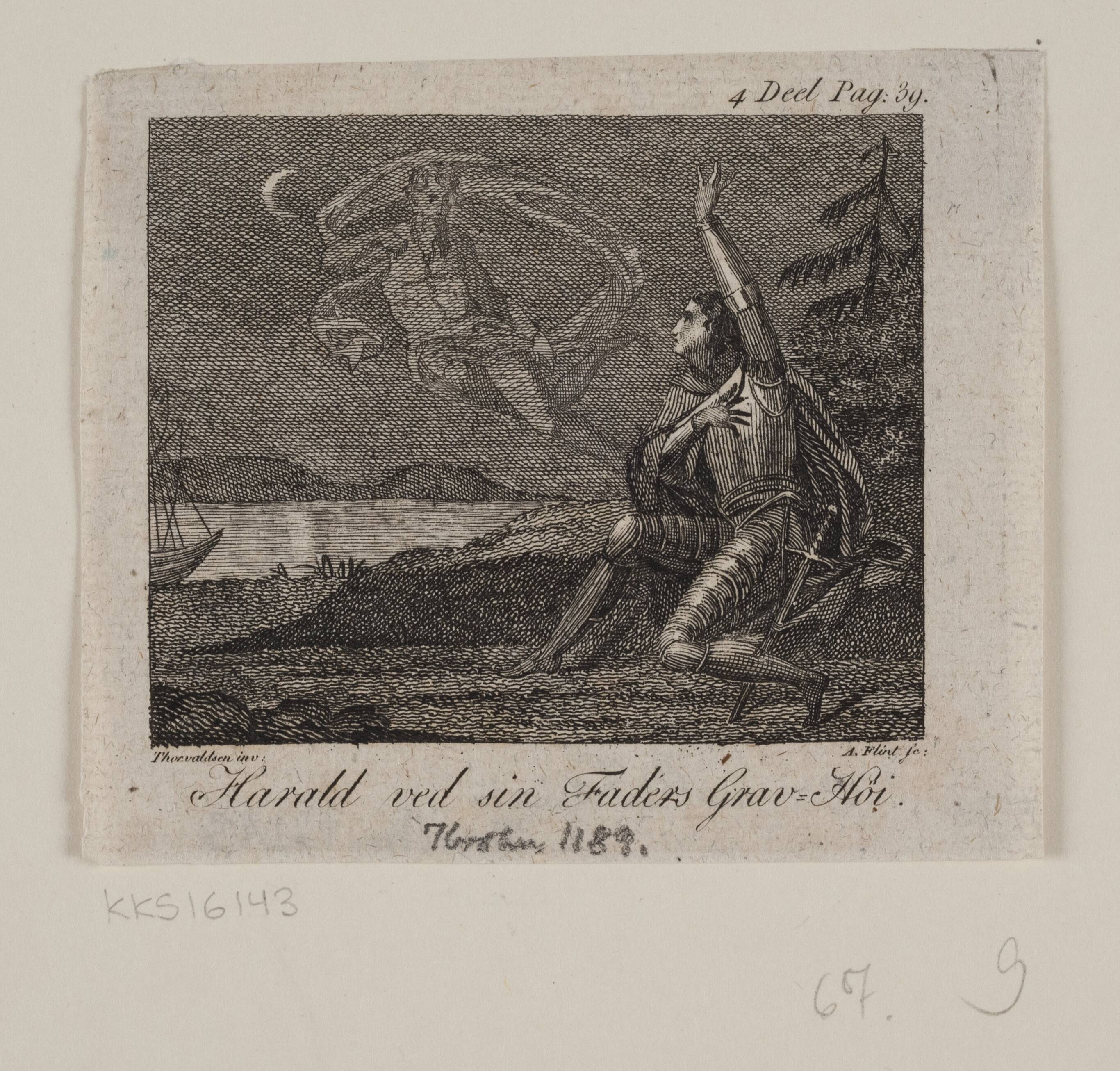 Harald ved sin faders gravhøj