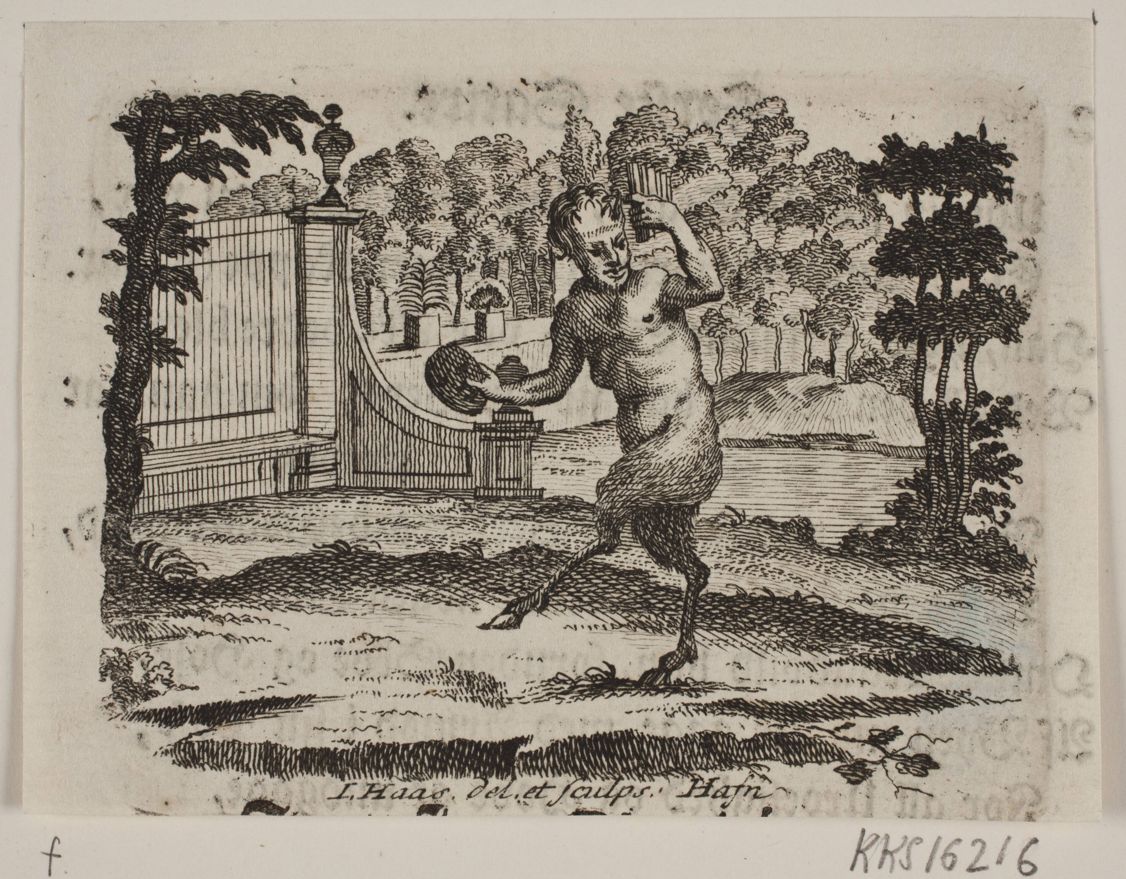 Vignet med satyr