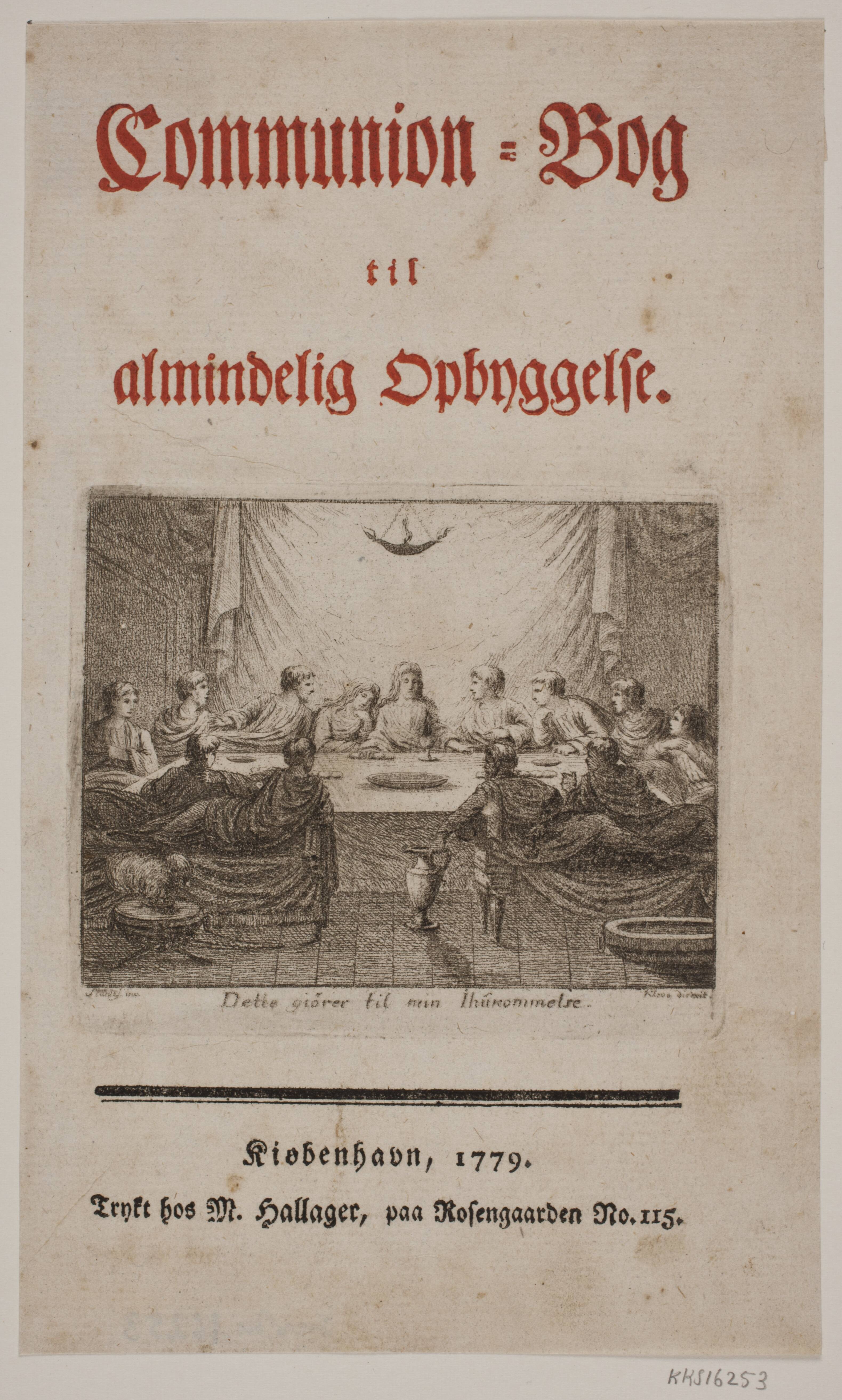 Titelblad til "Communion: bog til almindelig opbyggelse"