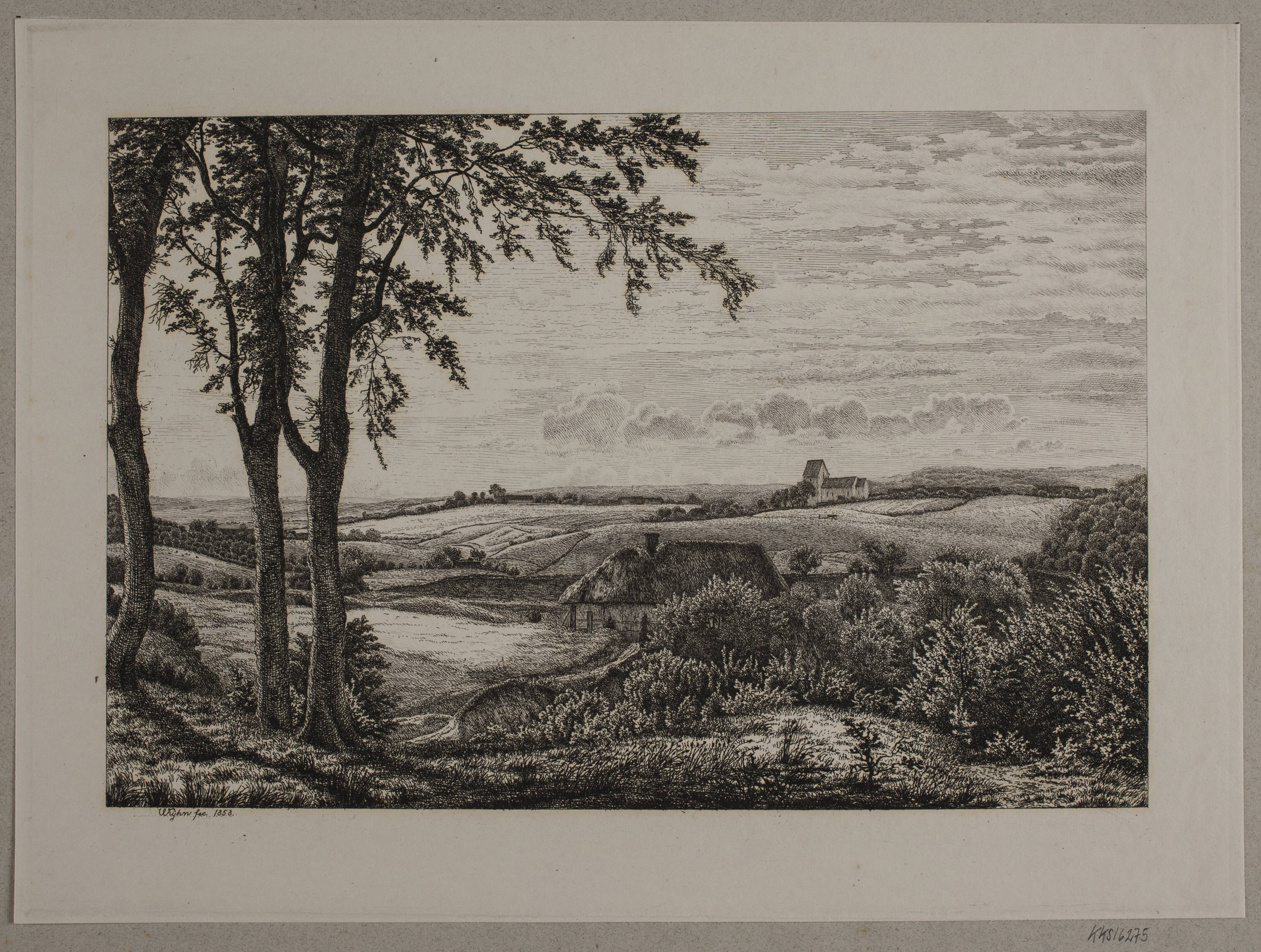 Eftermiddagslandskab, Sjælland