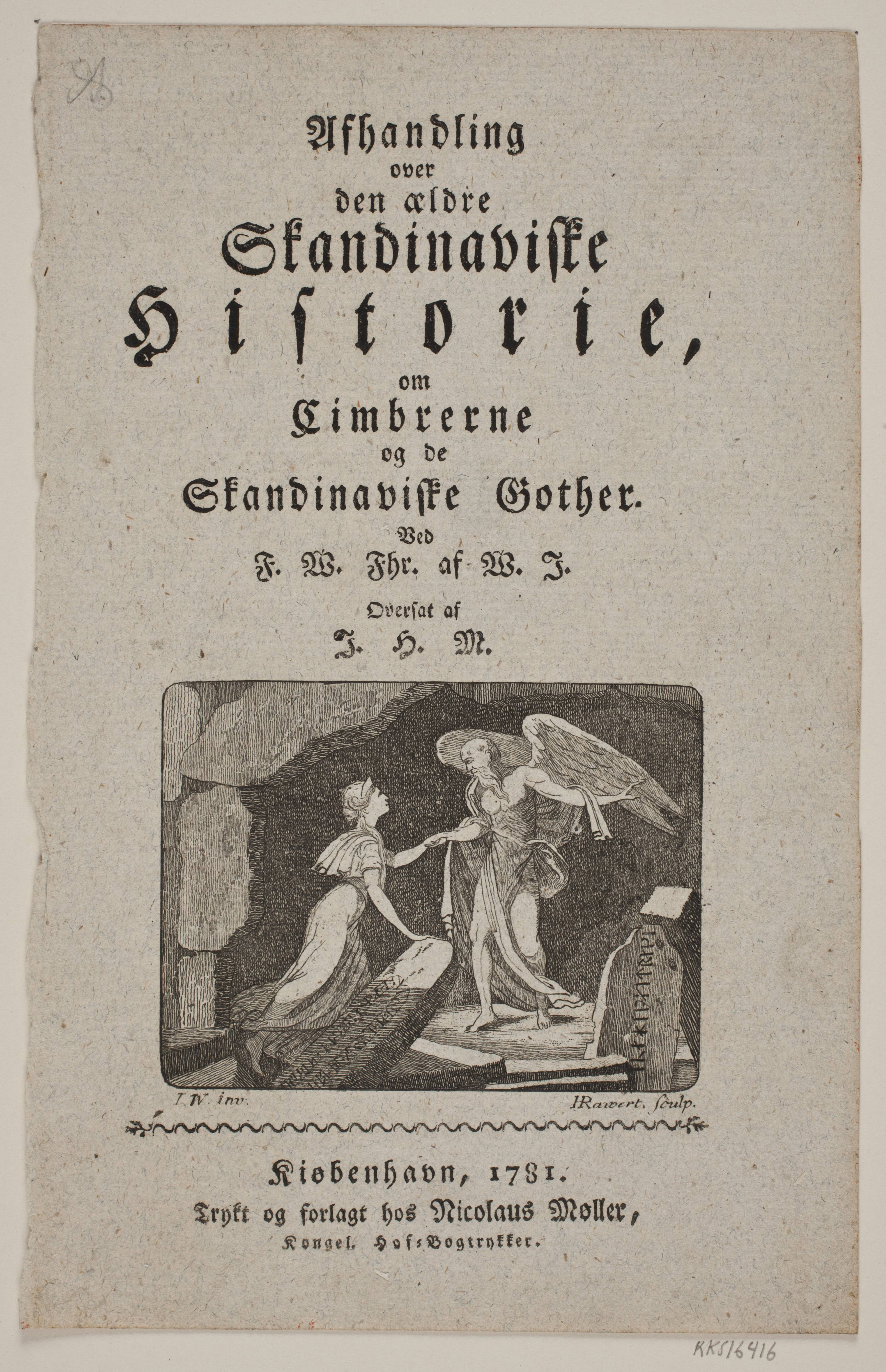 Titelvignet til "Afhandling over den ældre skandinaviske historie"