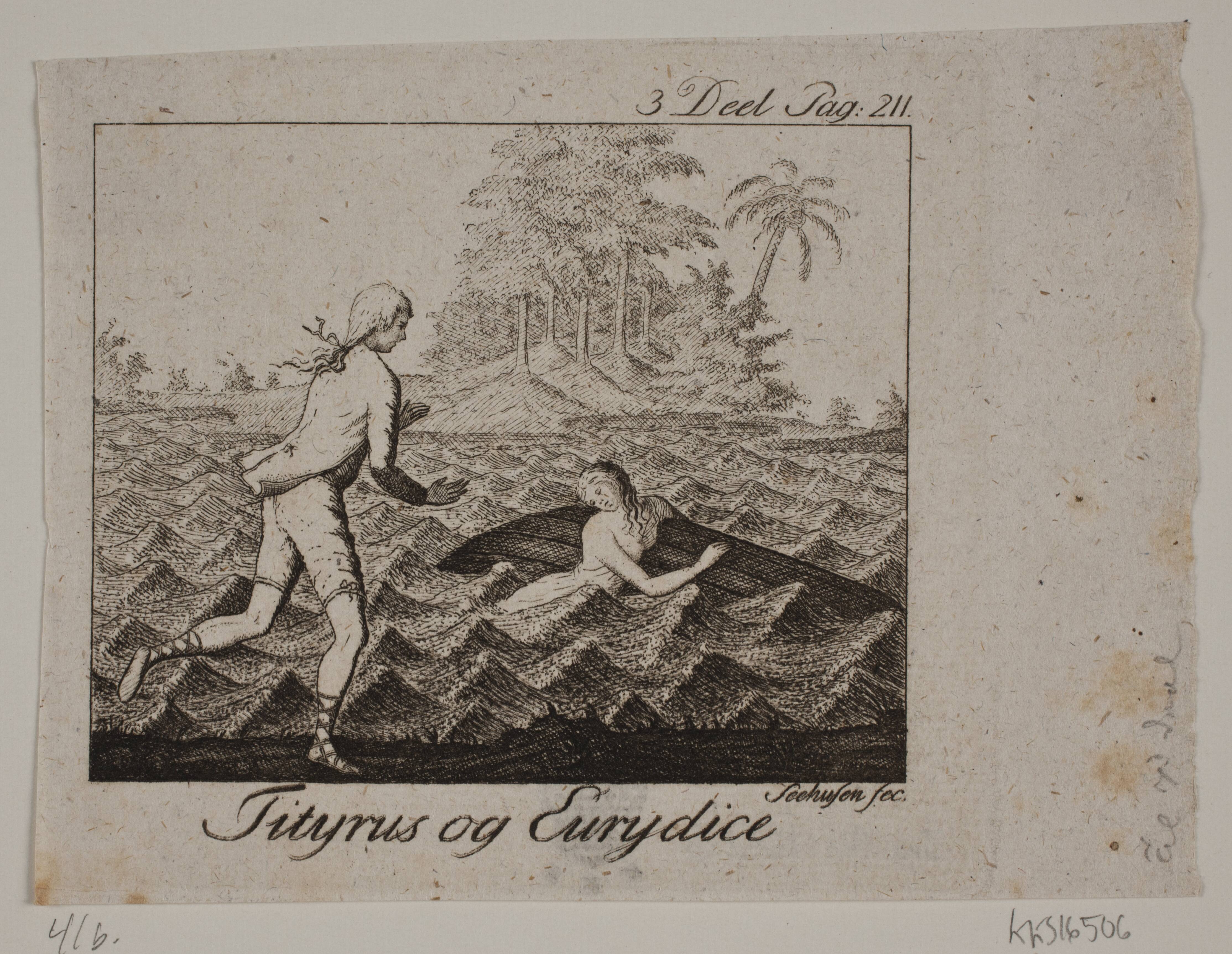 Vignet. Tityrus og Eurydice