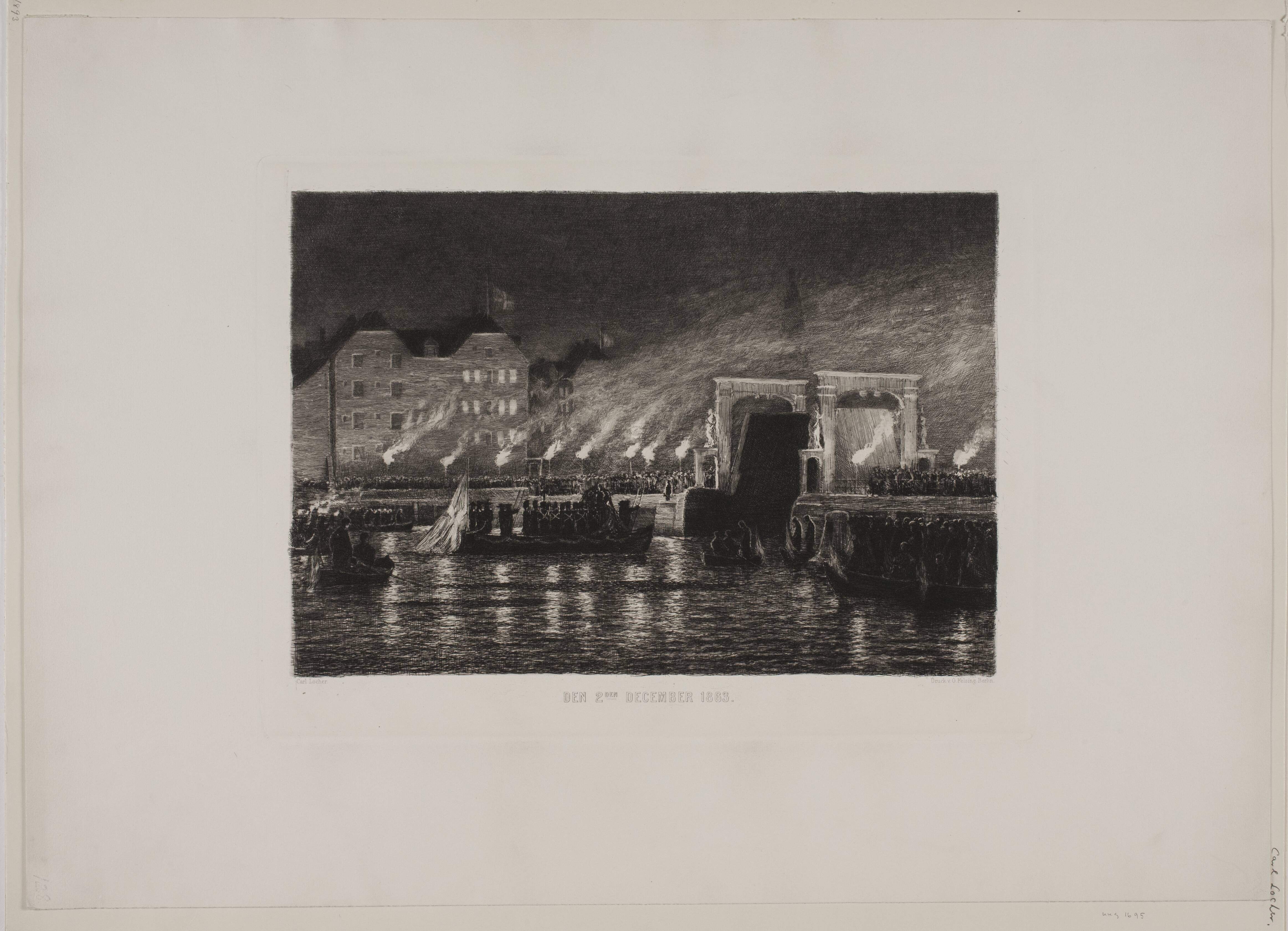 Frederik 7's lig føres til Christiansborg d. 2. dec. 1893