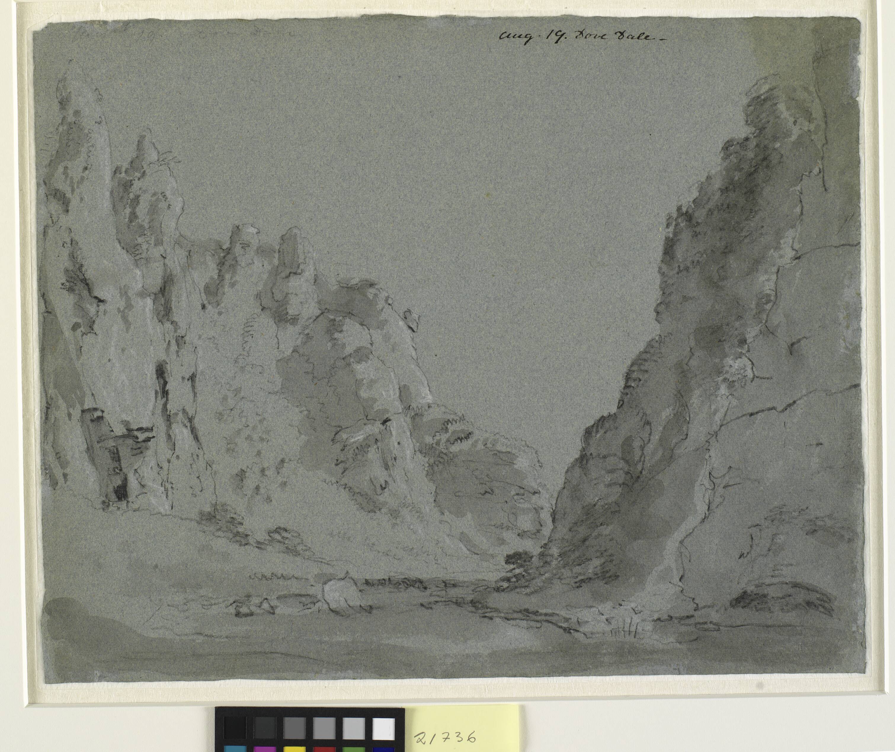 Valley landscape. Dove Dale