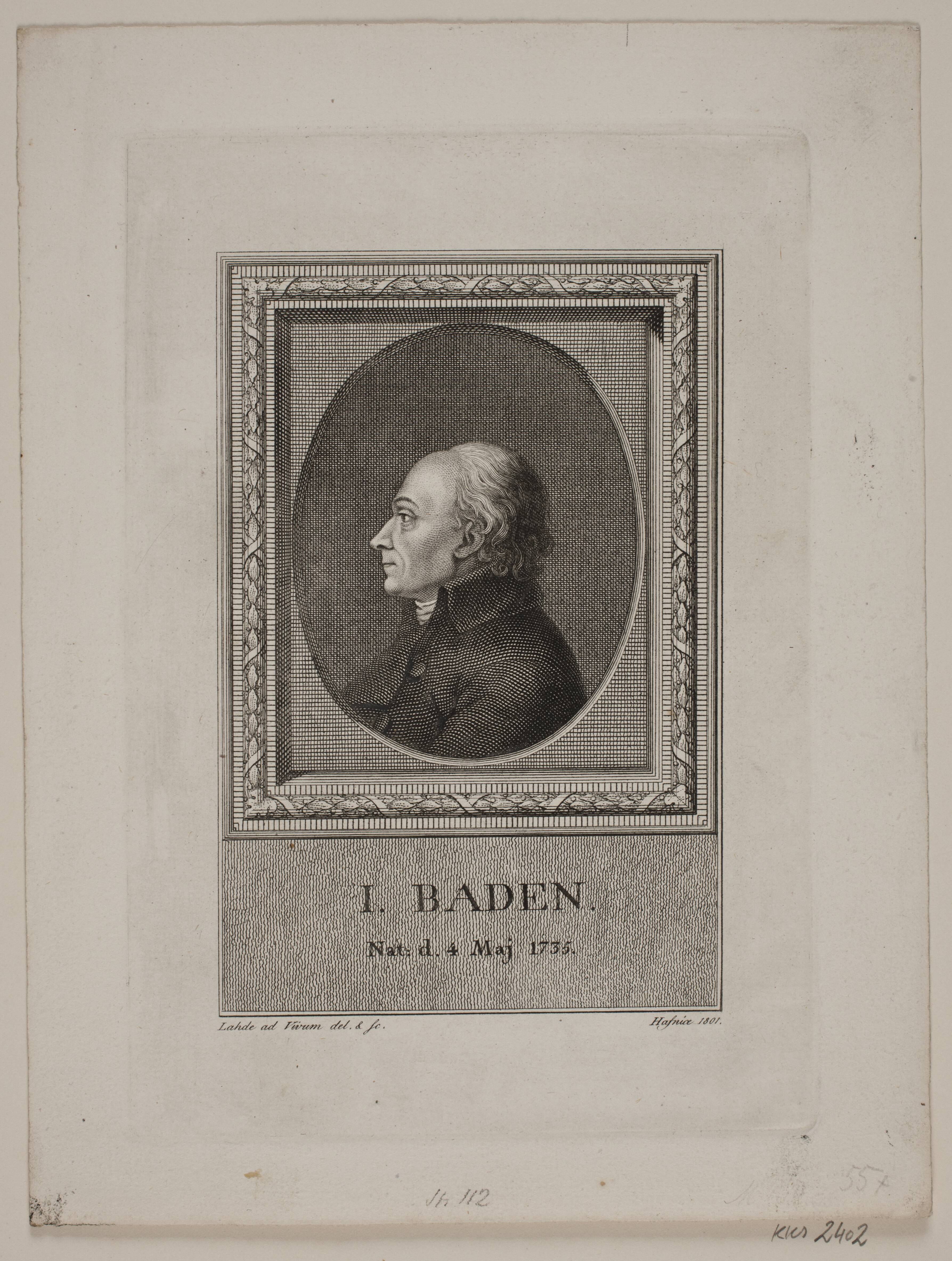 Portræt af I. Baden