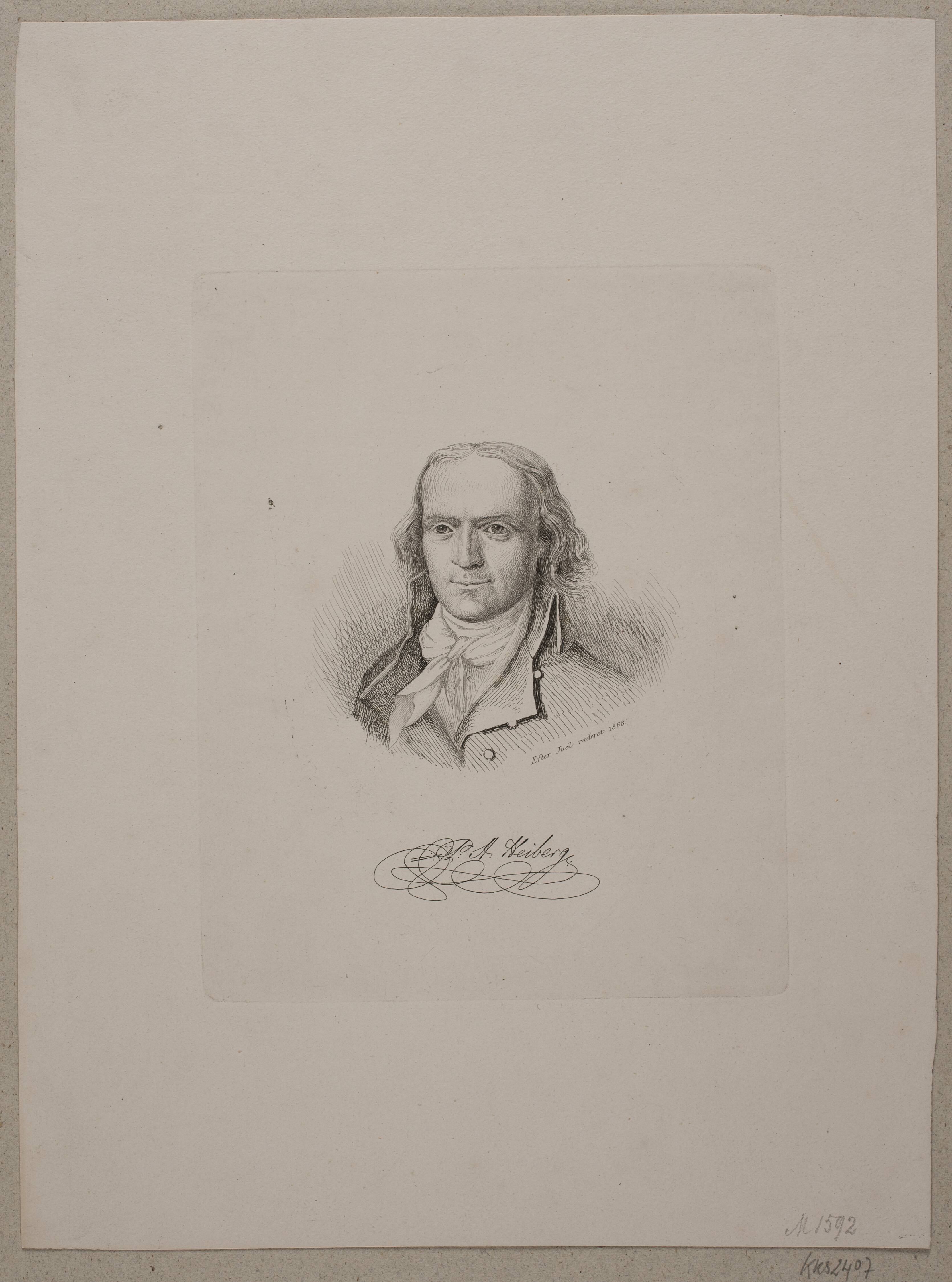 Portræt af P. A. Heiberg