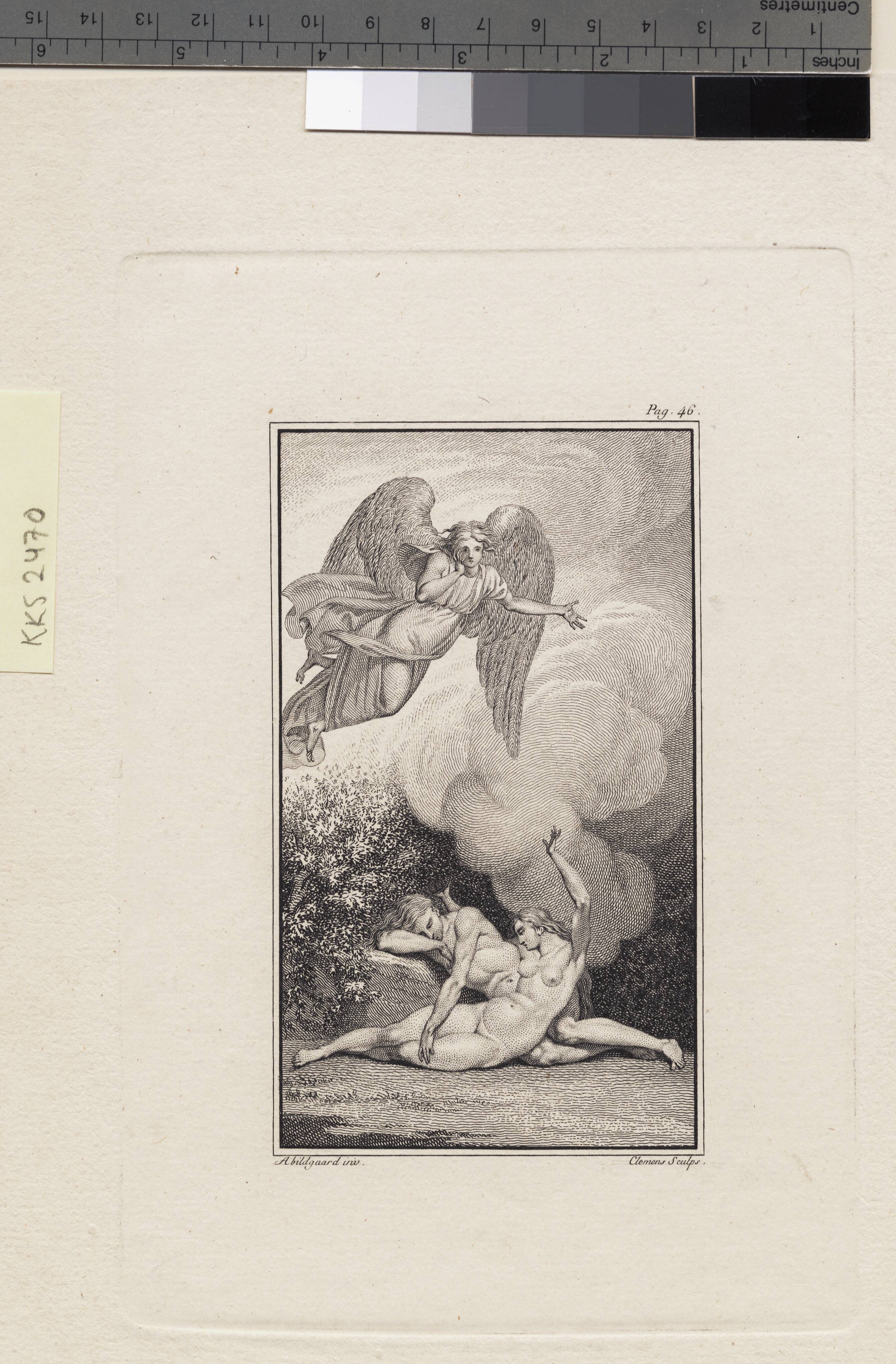 Illustration til Ewalds "Adam og Eva". I