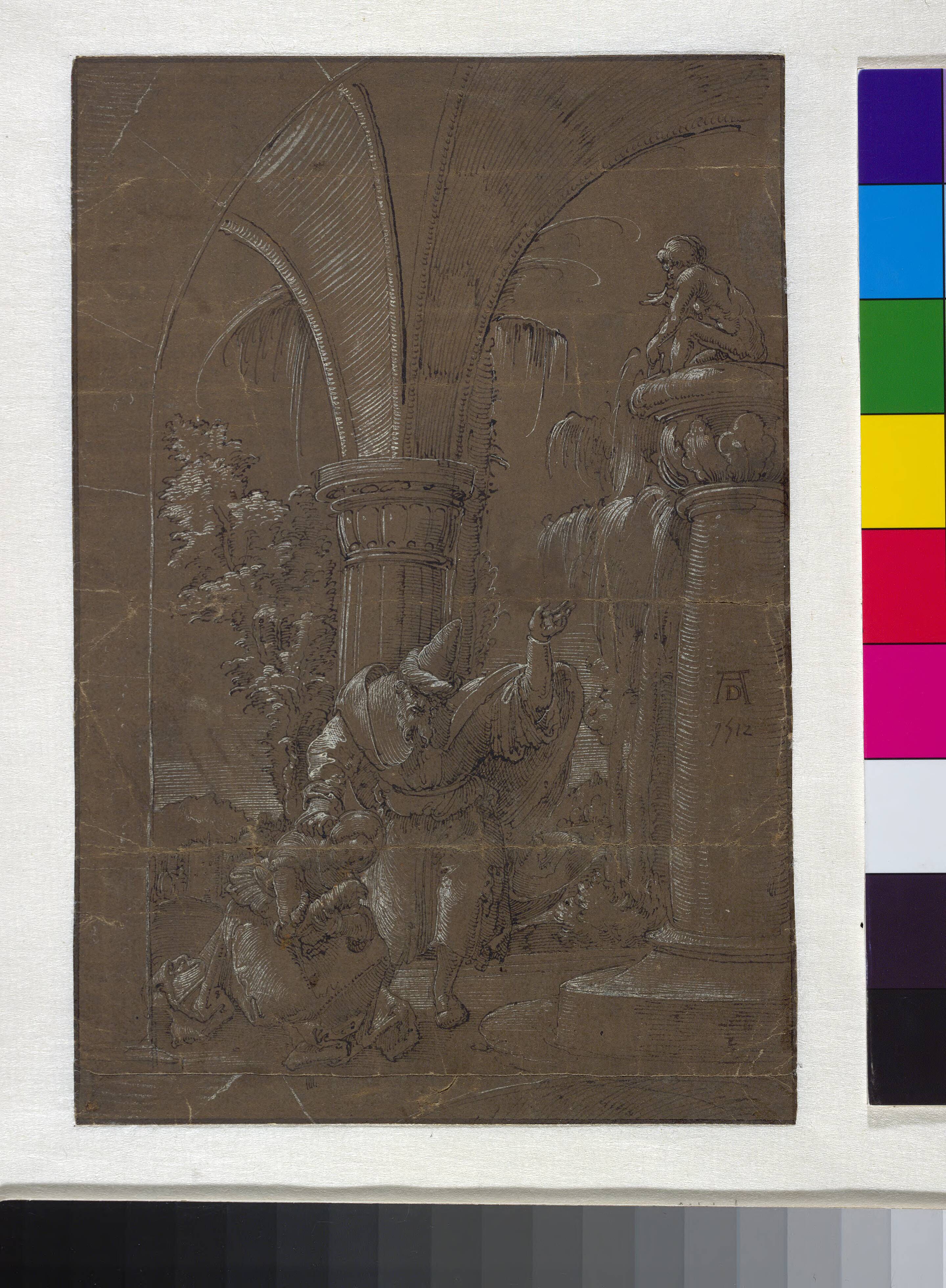 St Catherine of Alexandria refusing to worship the idol (?)