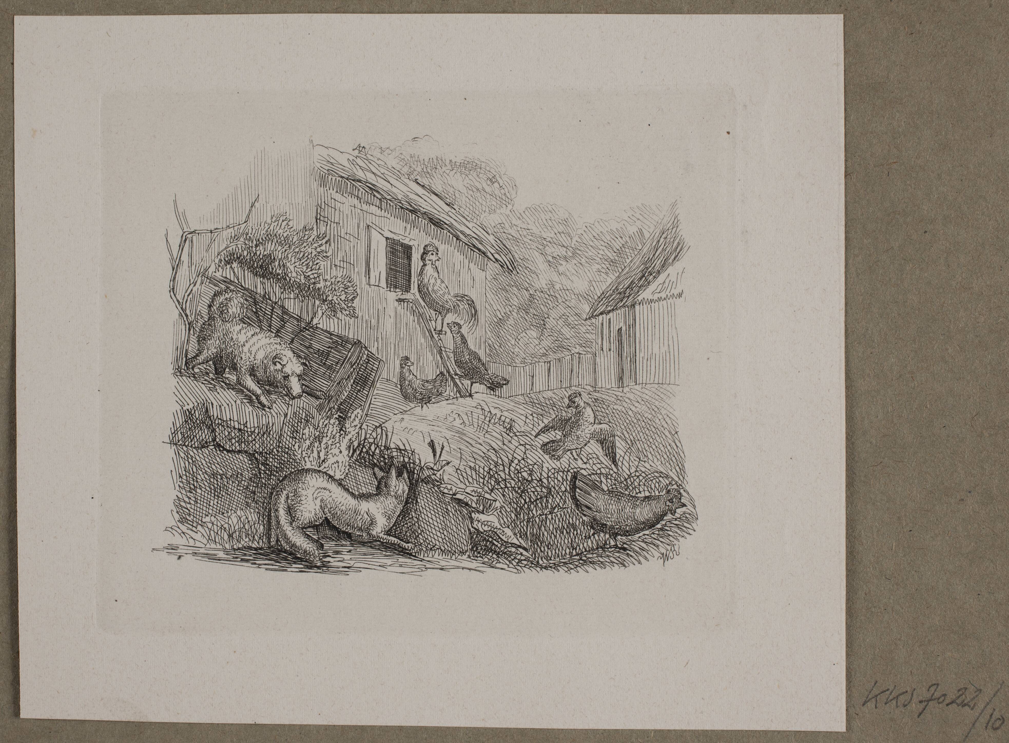 Illustration til O. Specter, "Fabler for Børn"