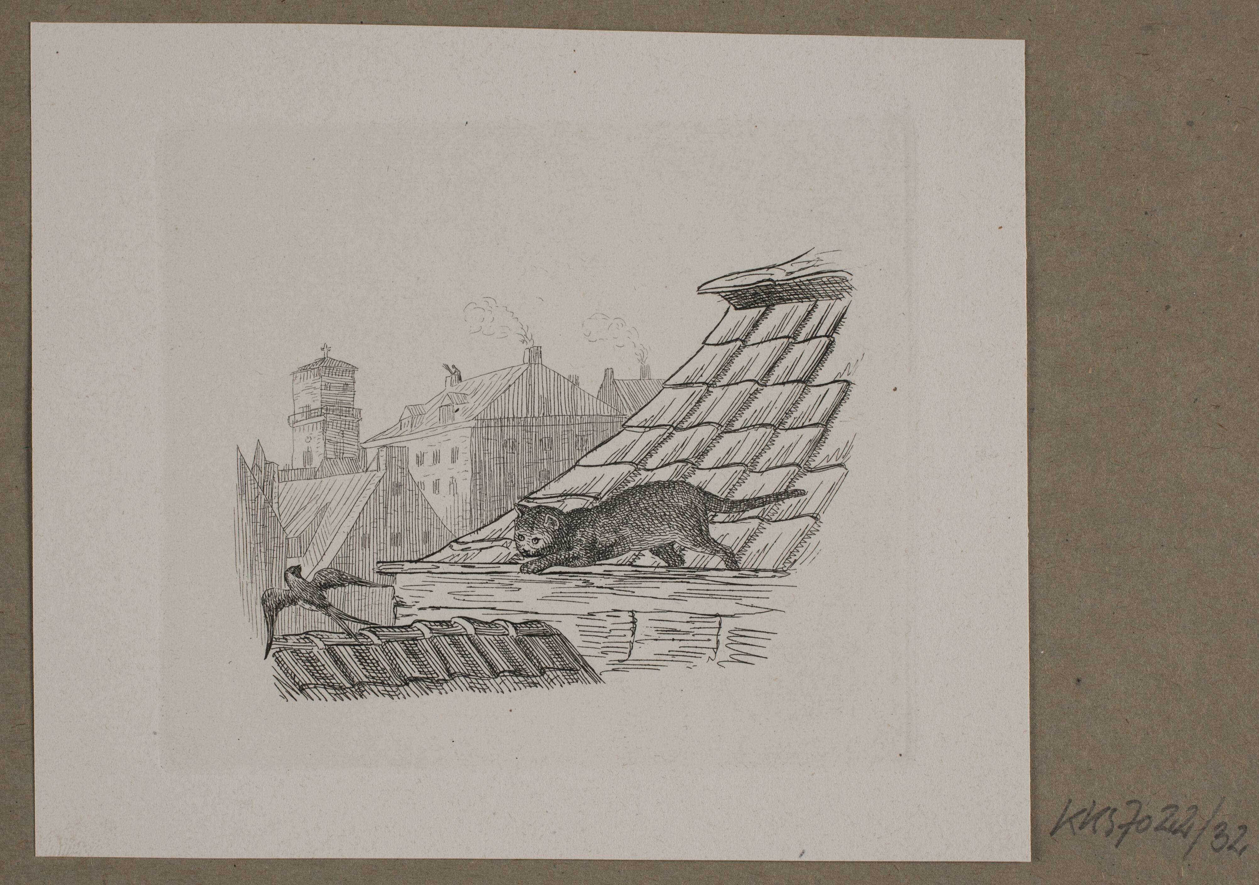 Illustration til O. Specter, "Fabler for Børn"