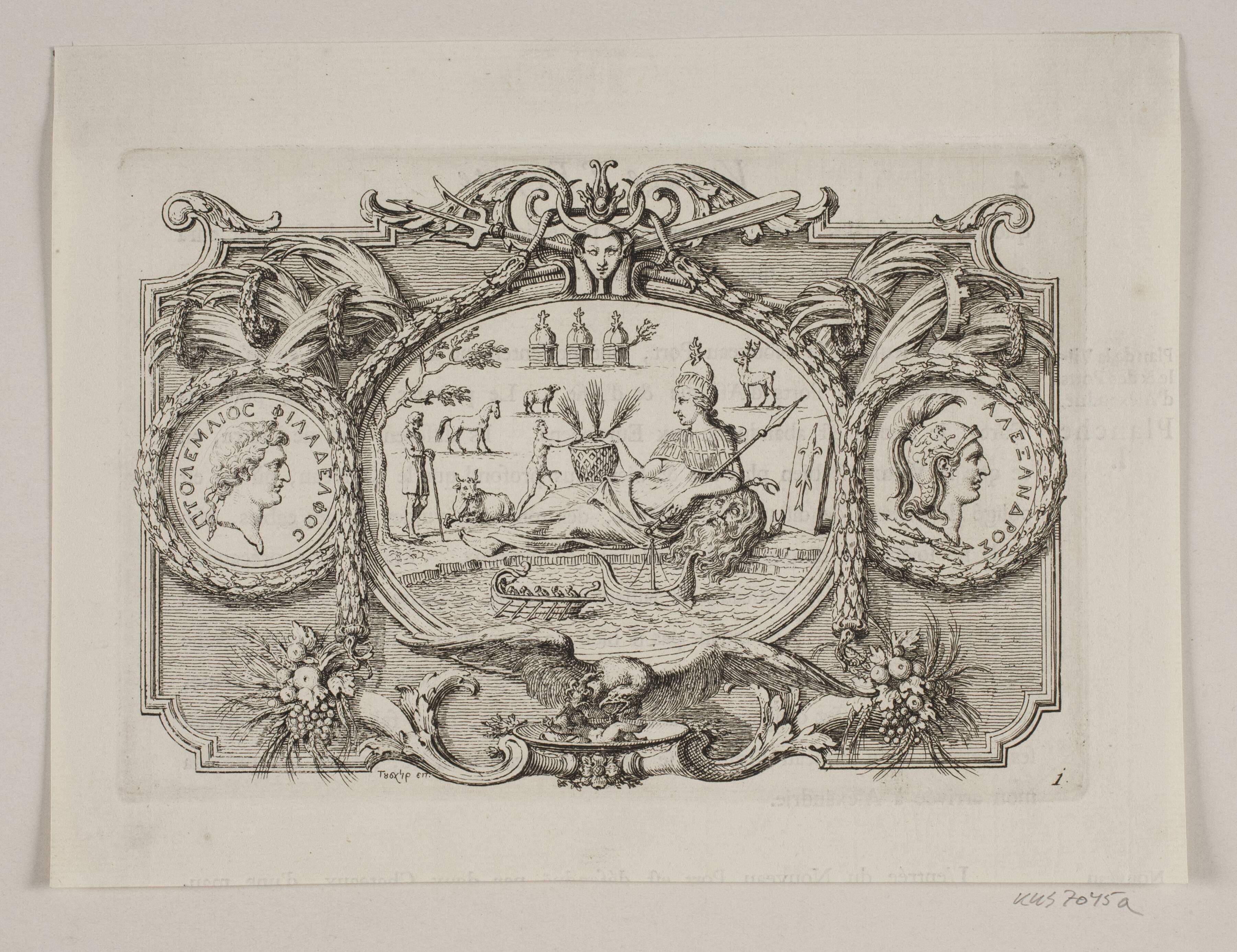Vignet til Frederik Lodvig Norden, "Voyage d'Egypte et de Nubie", København 1755