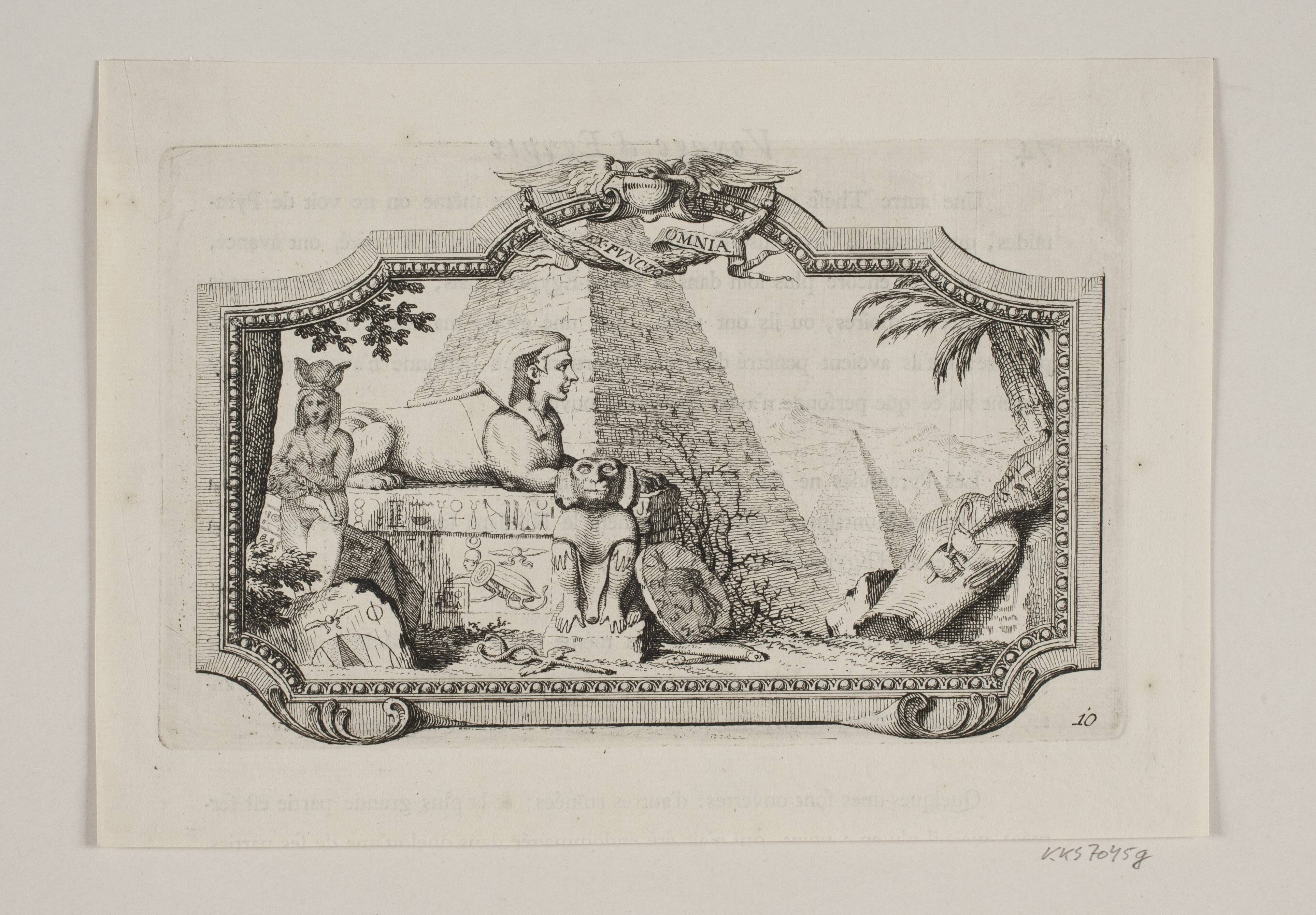 Vignet til Frederik Lodvig Norden, "Voyage d'Egypte et de Nubie", København 1755