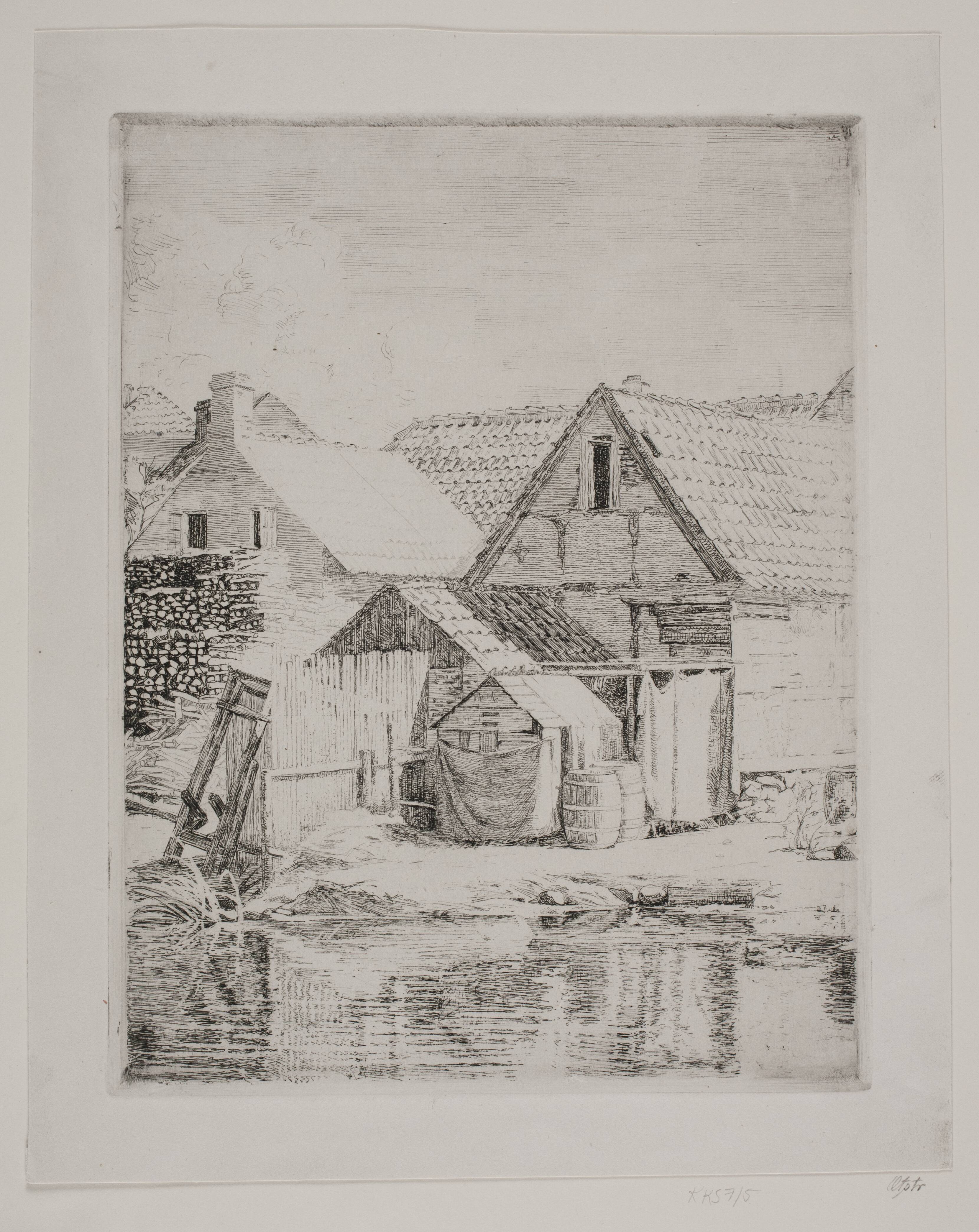 Gamle huse, fra Hellebæk