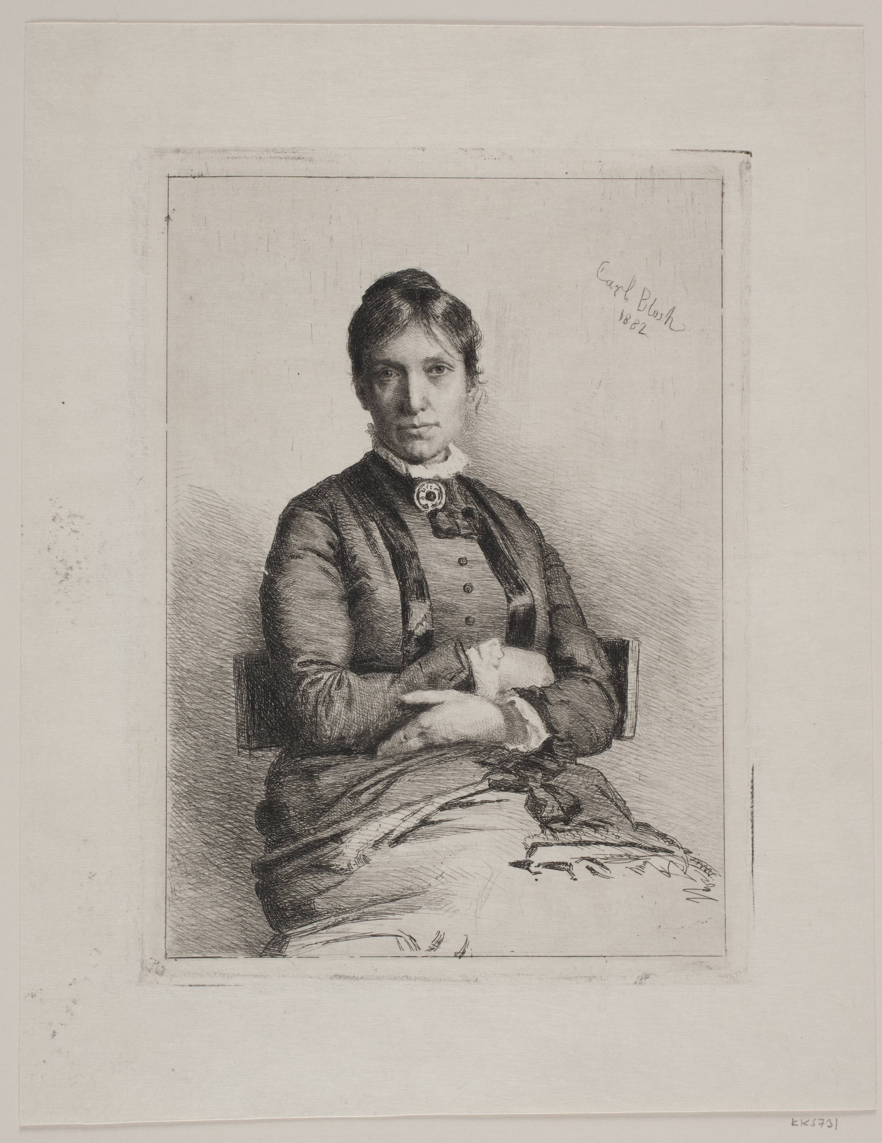 Portræt af Alma Bloch