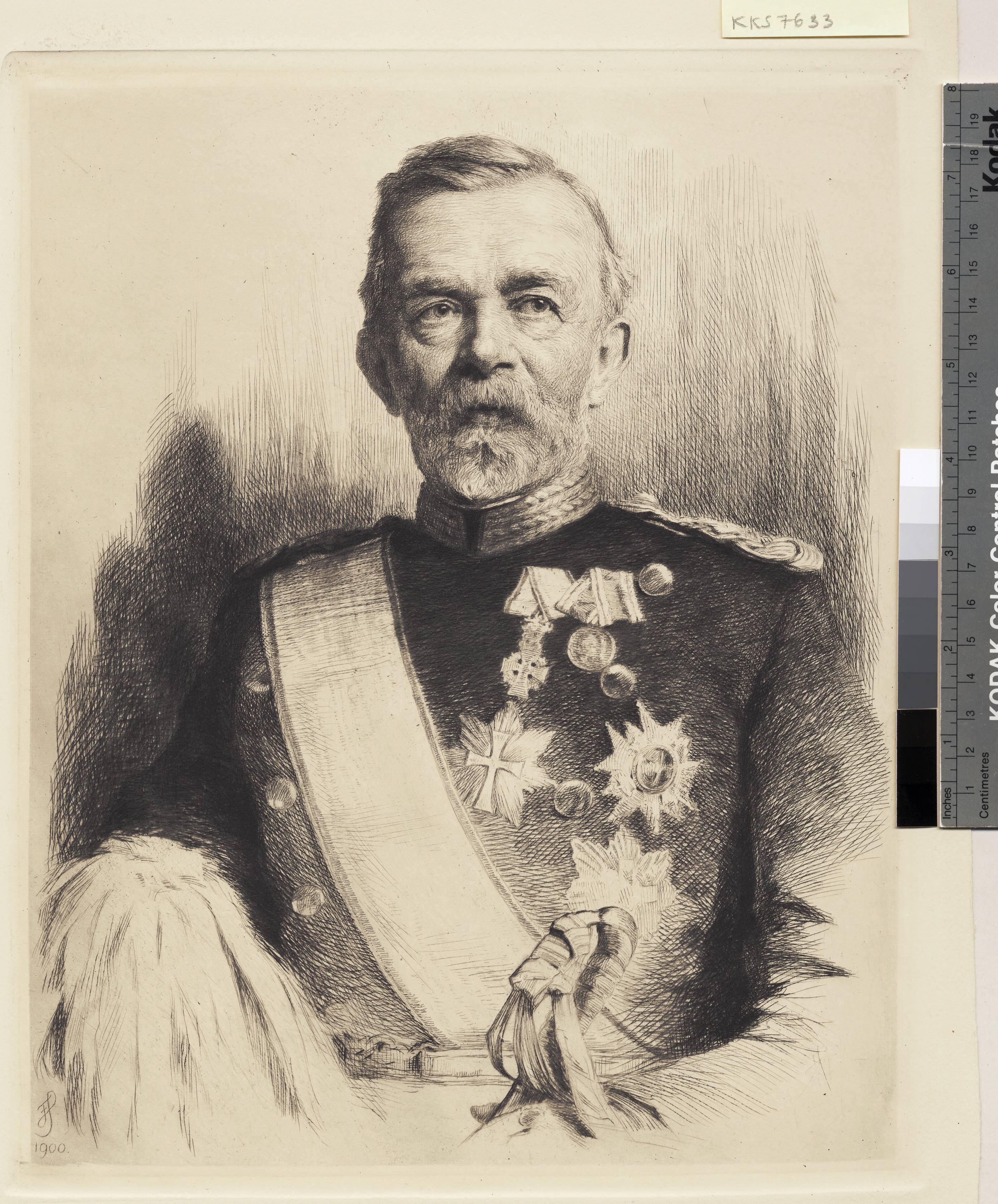 Portræt af Generalmajor L. Koefoed