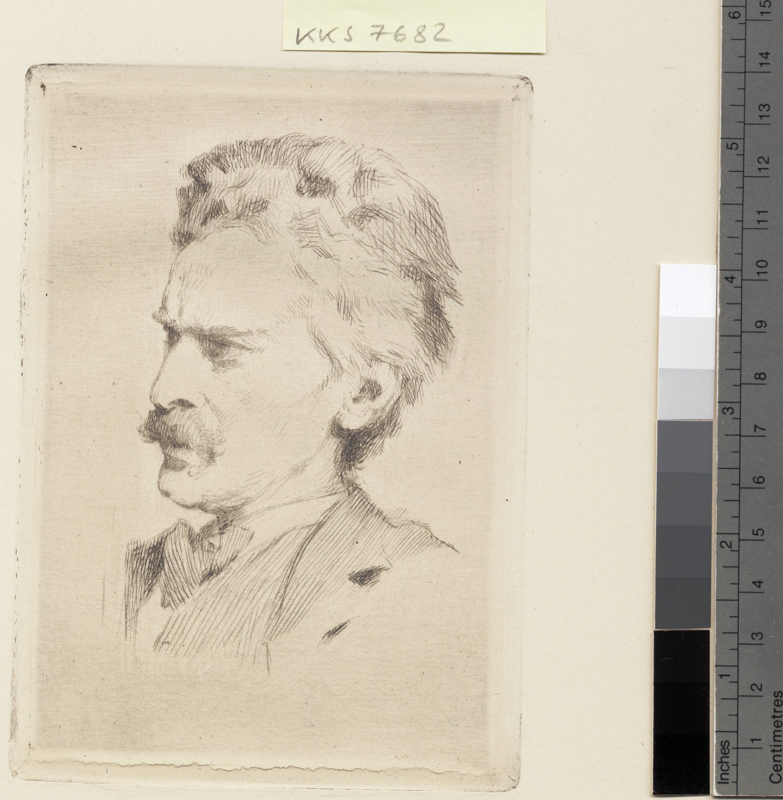 Portræt af xylograf F. Hendriksen