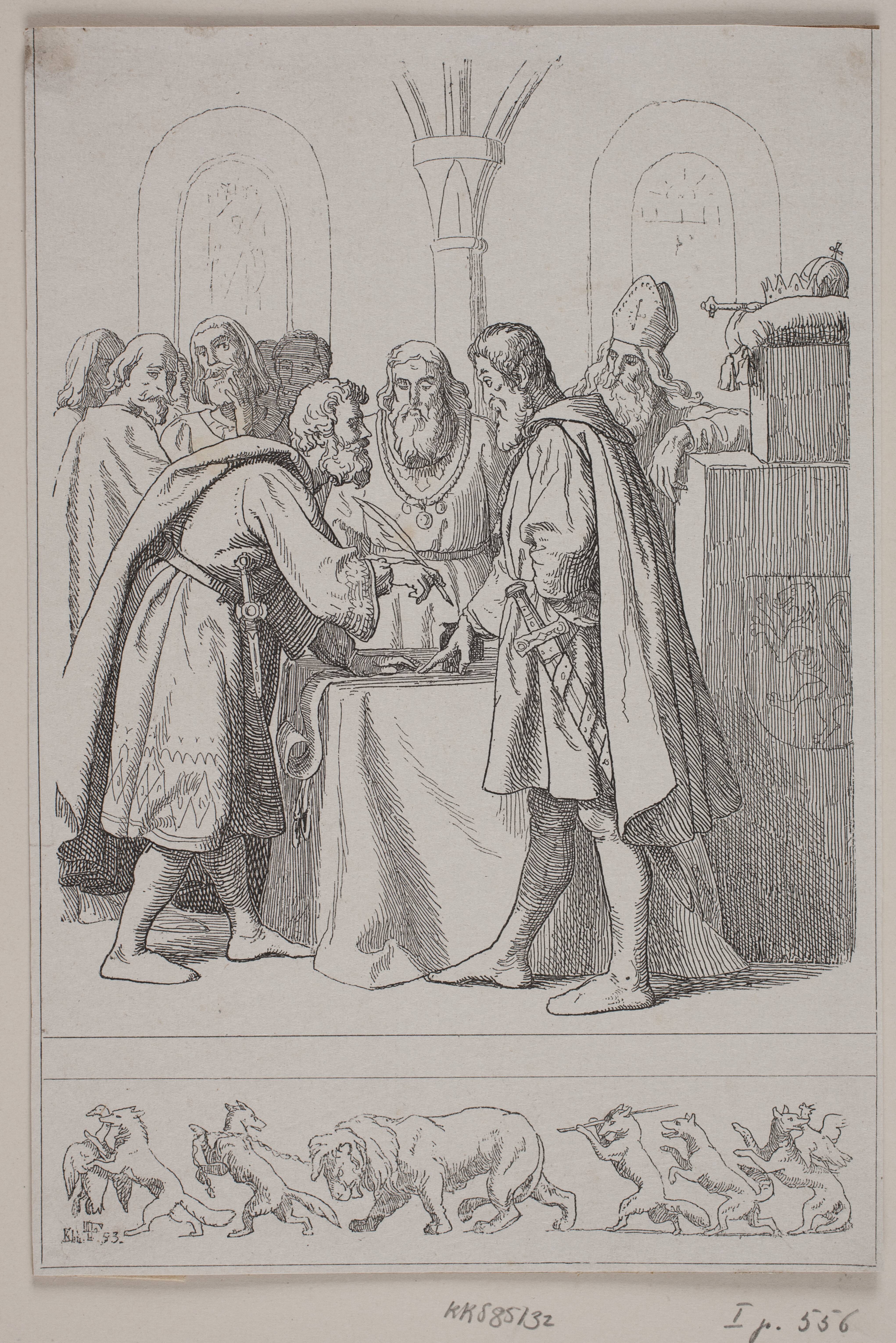 Illustration til "Kristoffer den anden. Rigets fuldkomne Opløsning"