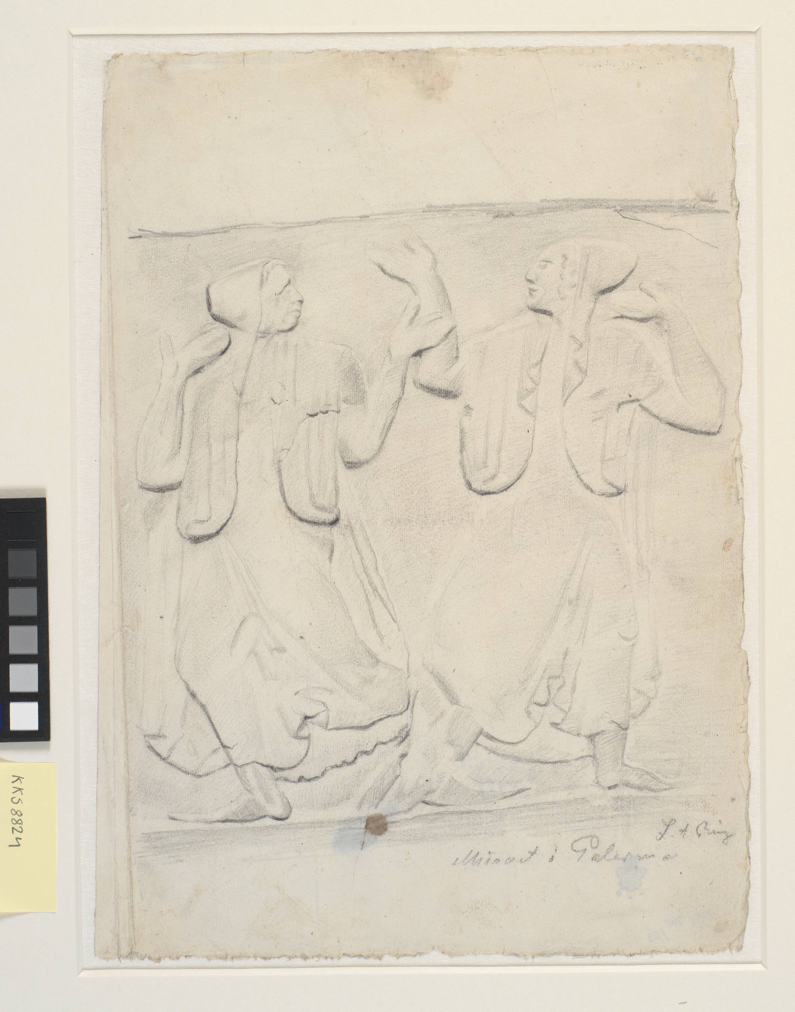 Studie efter antikt relief
