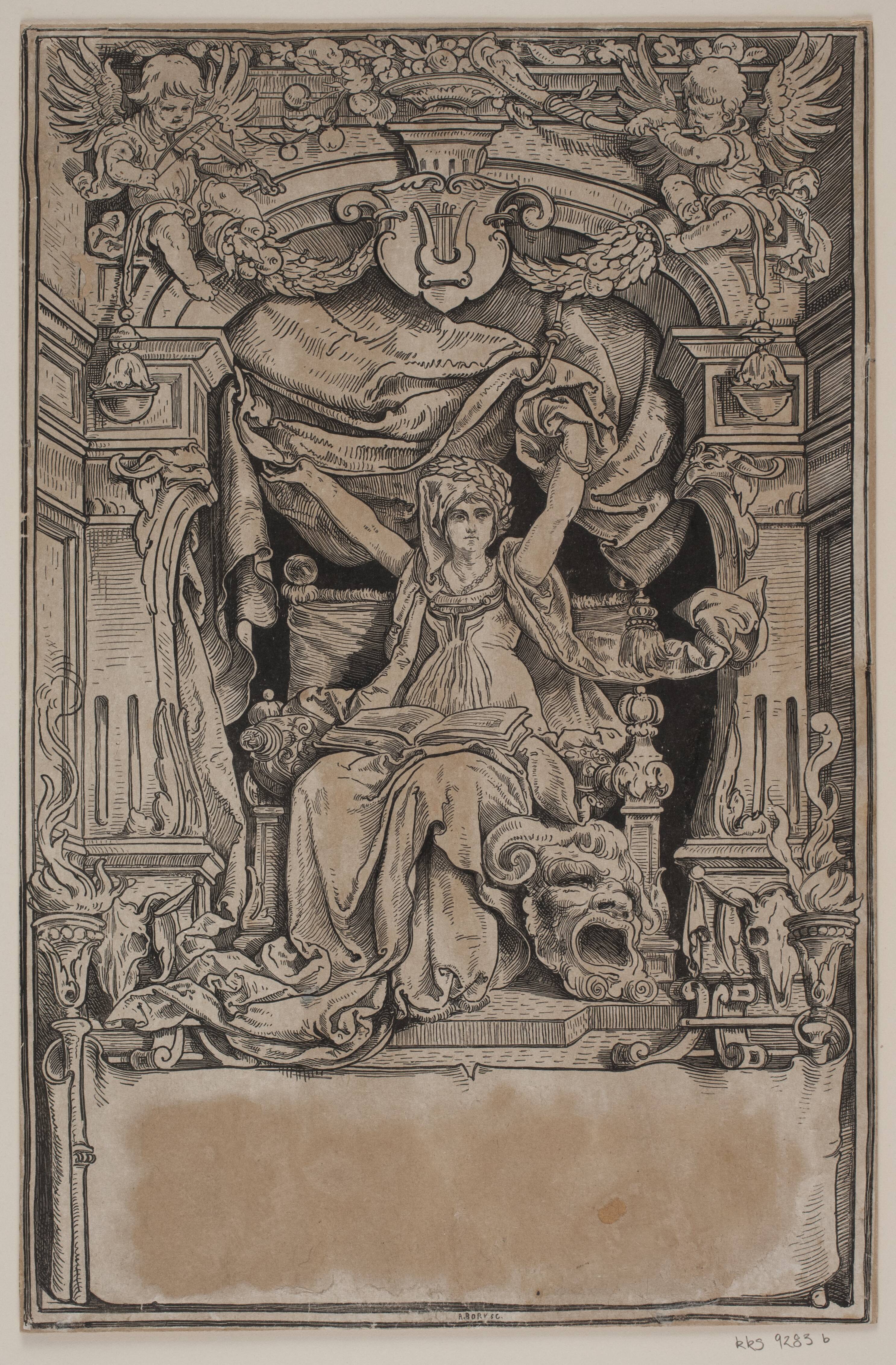 Titelblad og Vignet til en Udgave af "Faust", München 1884