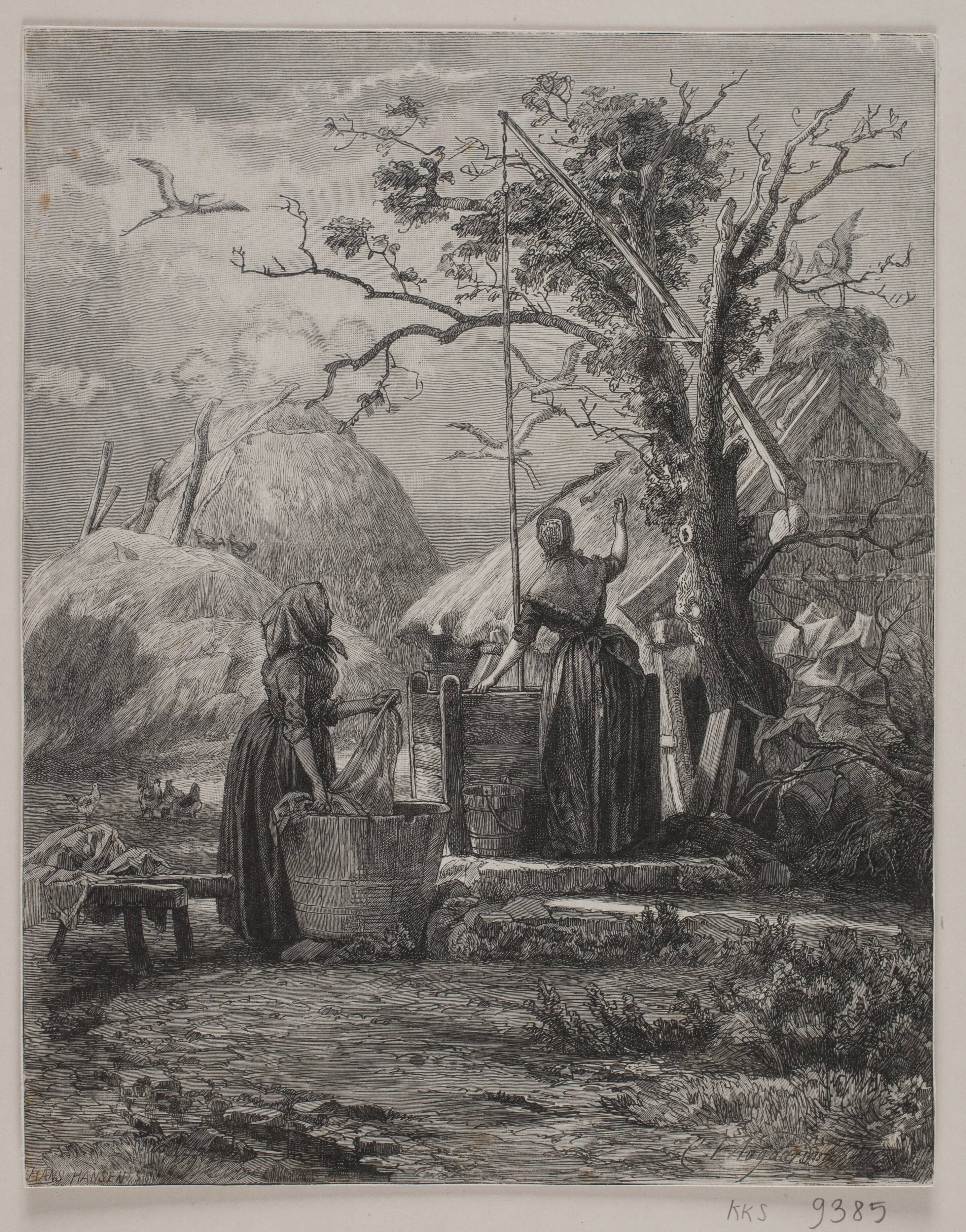 Illustration til B.S. Ingemann: "Forårs-morgensang"