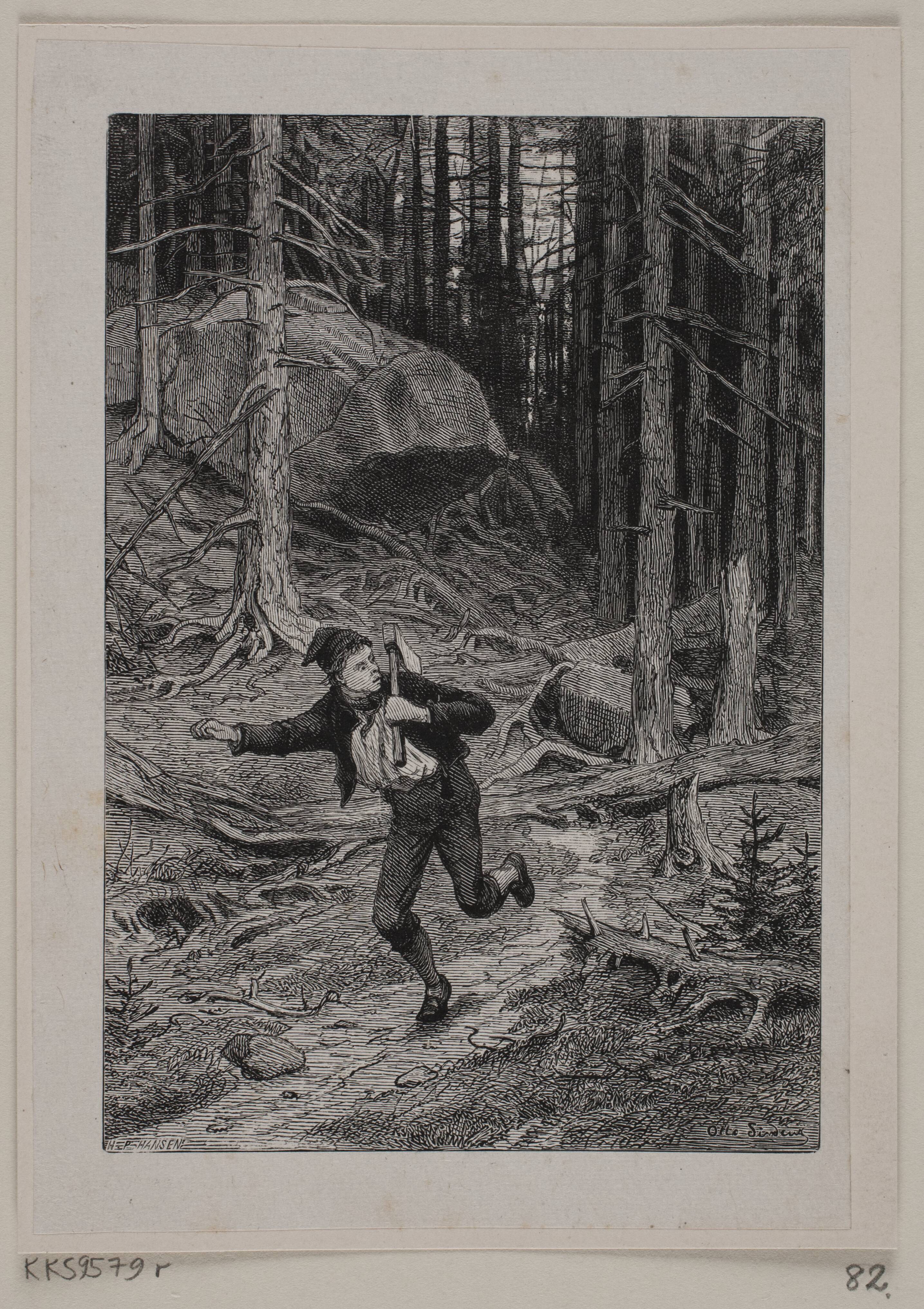 Illustration til "En Sommernat paa Krogskoven"