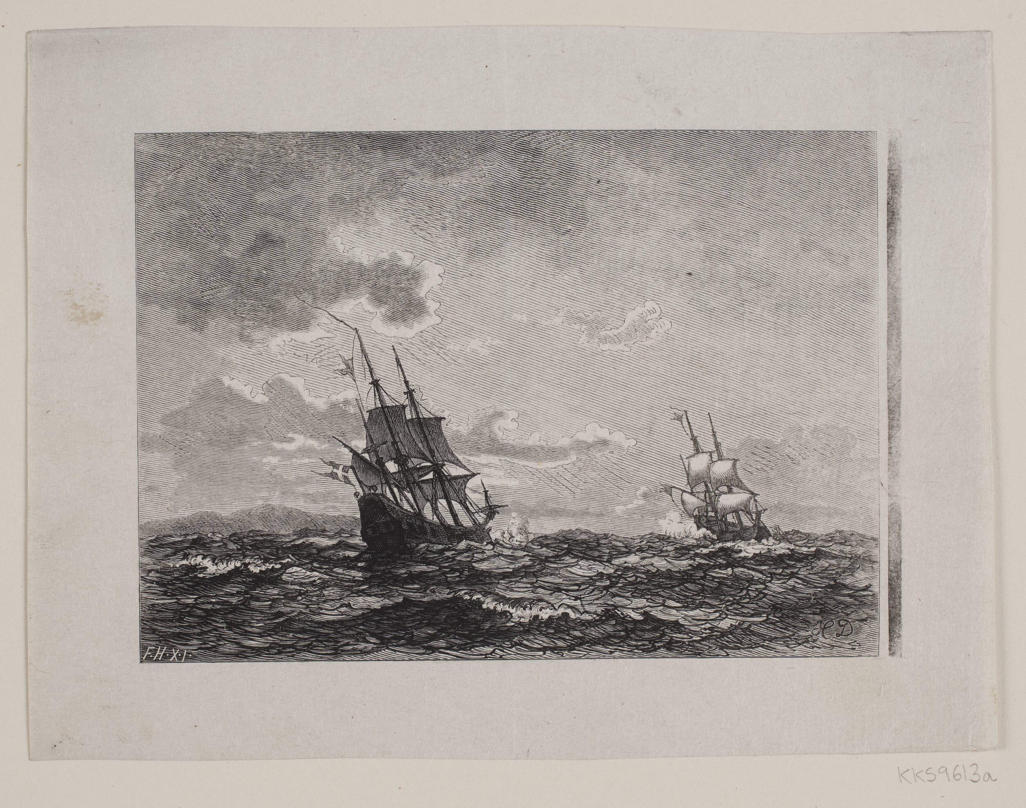 Illustration til H. Drachmann, "Paa Kanoner og Pokaler"