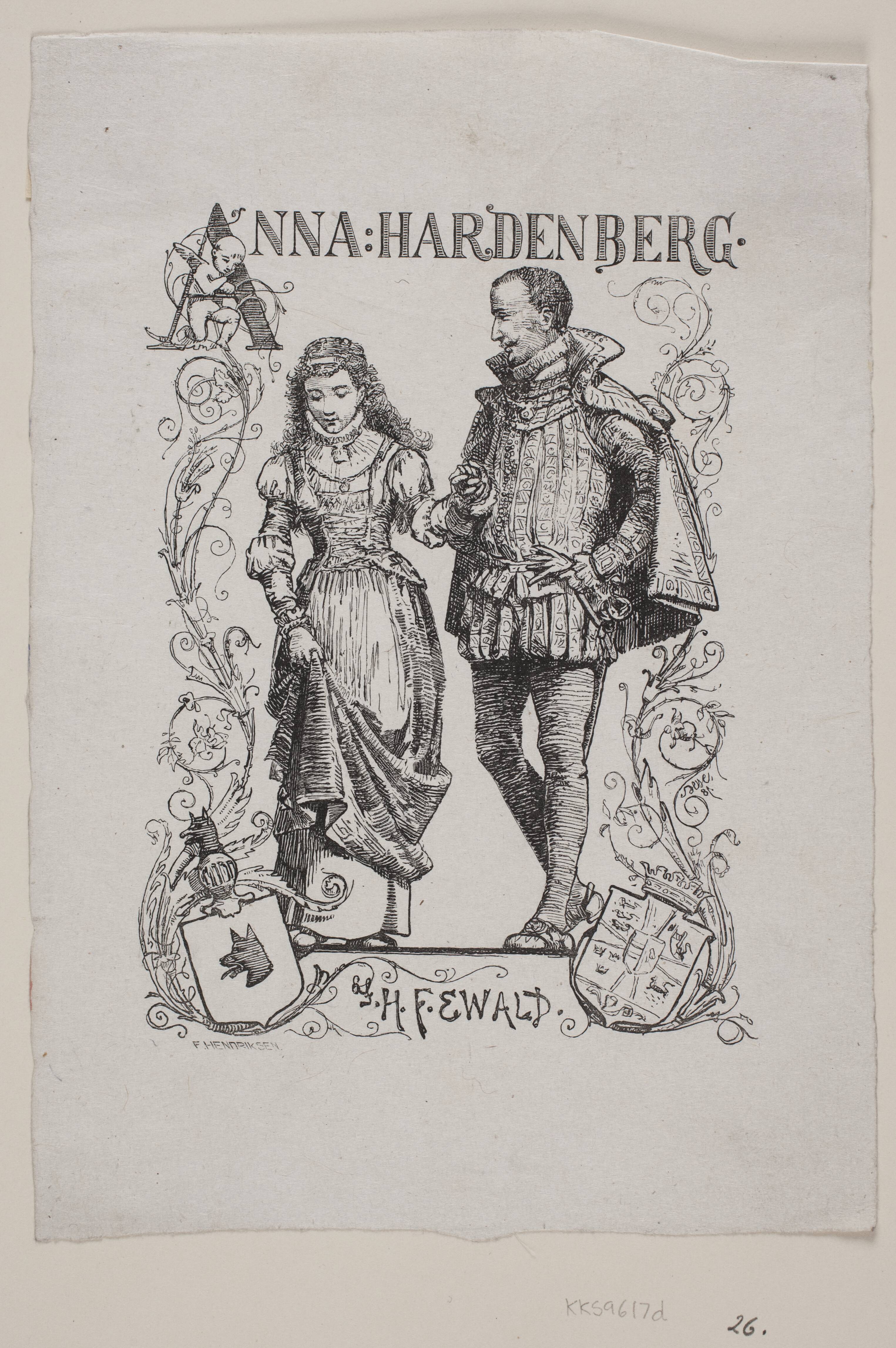 Omslag til H. F. Ewald, "Anna Hardenberg"