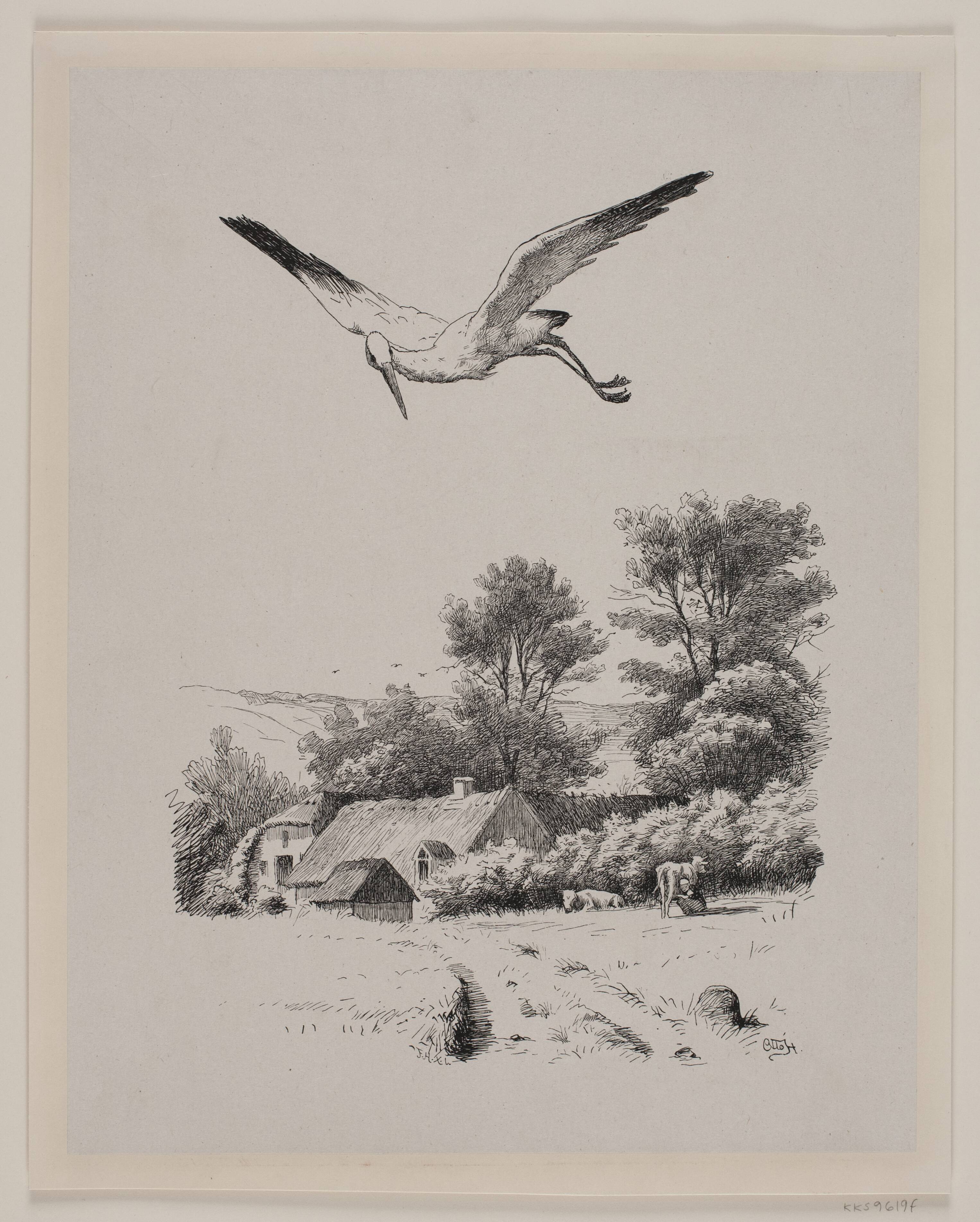 Illustration til Christian Winther, "Chresten og Lene"