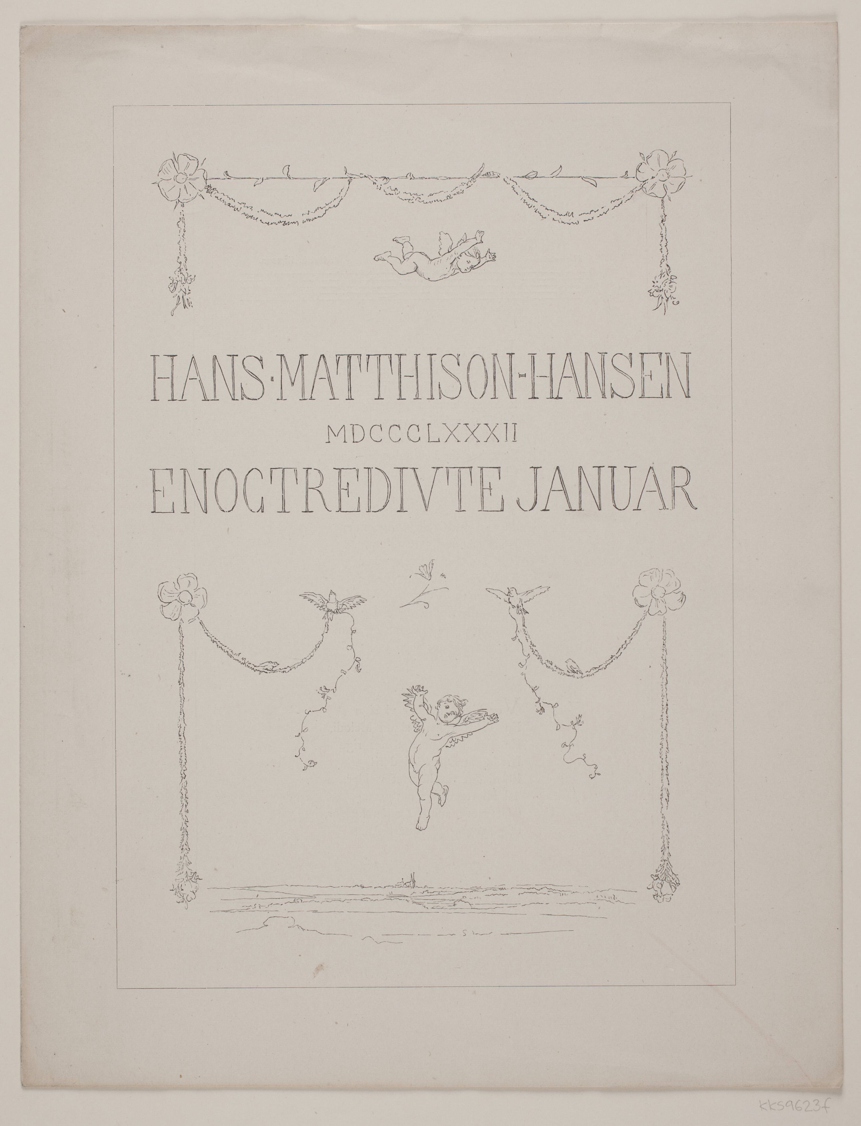 Til Hans Matthison Hansens 75 års fødselsdag den 31. Jan, 1882