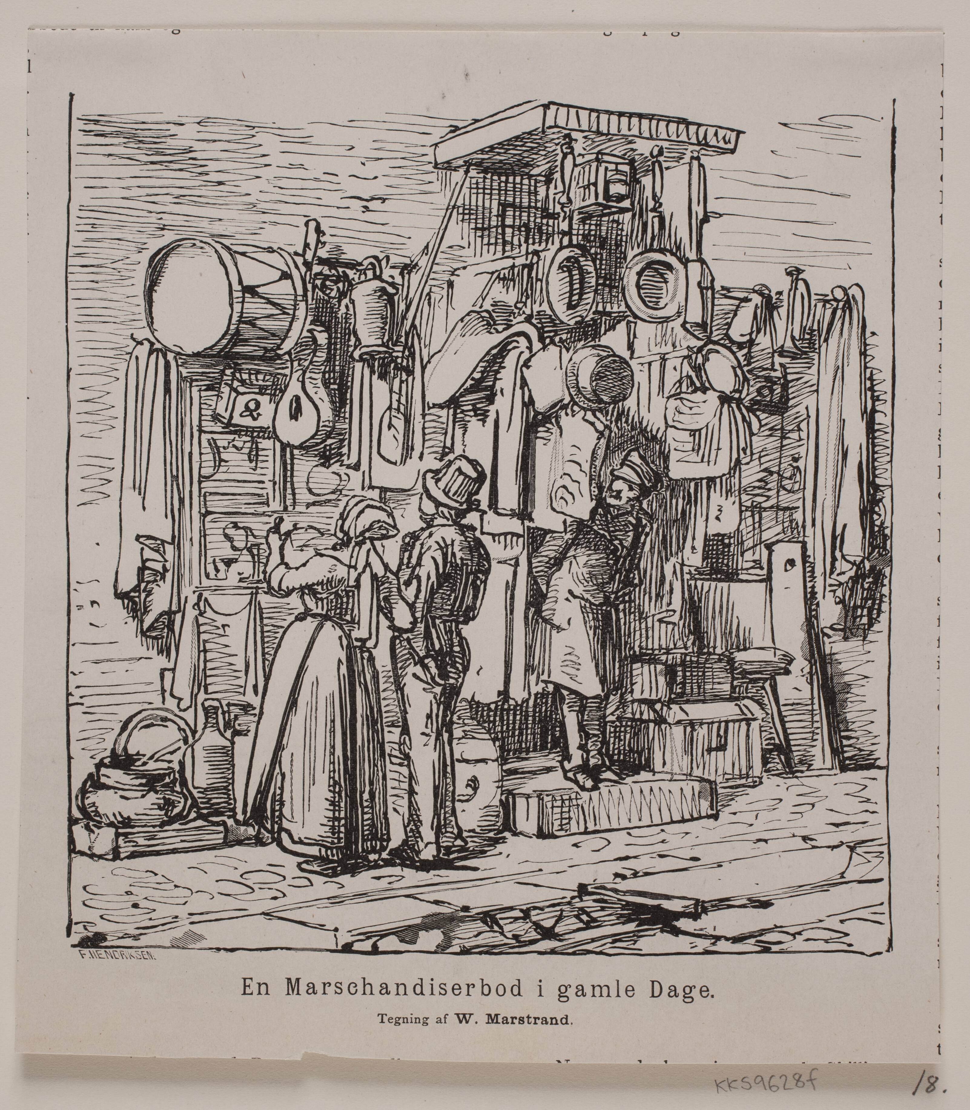 En Marschandiserbod i gamle Dage