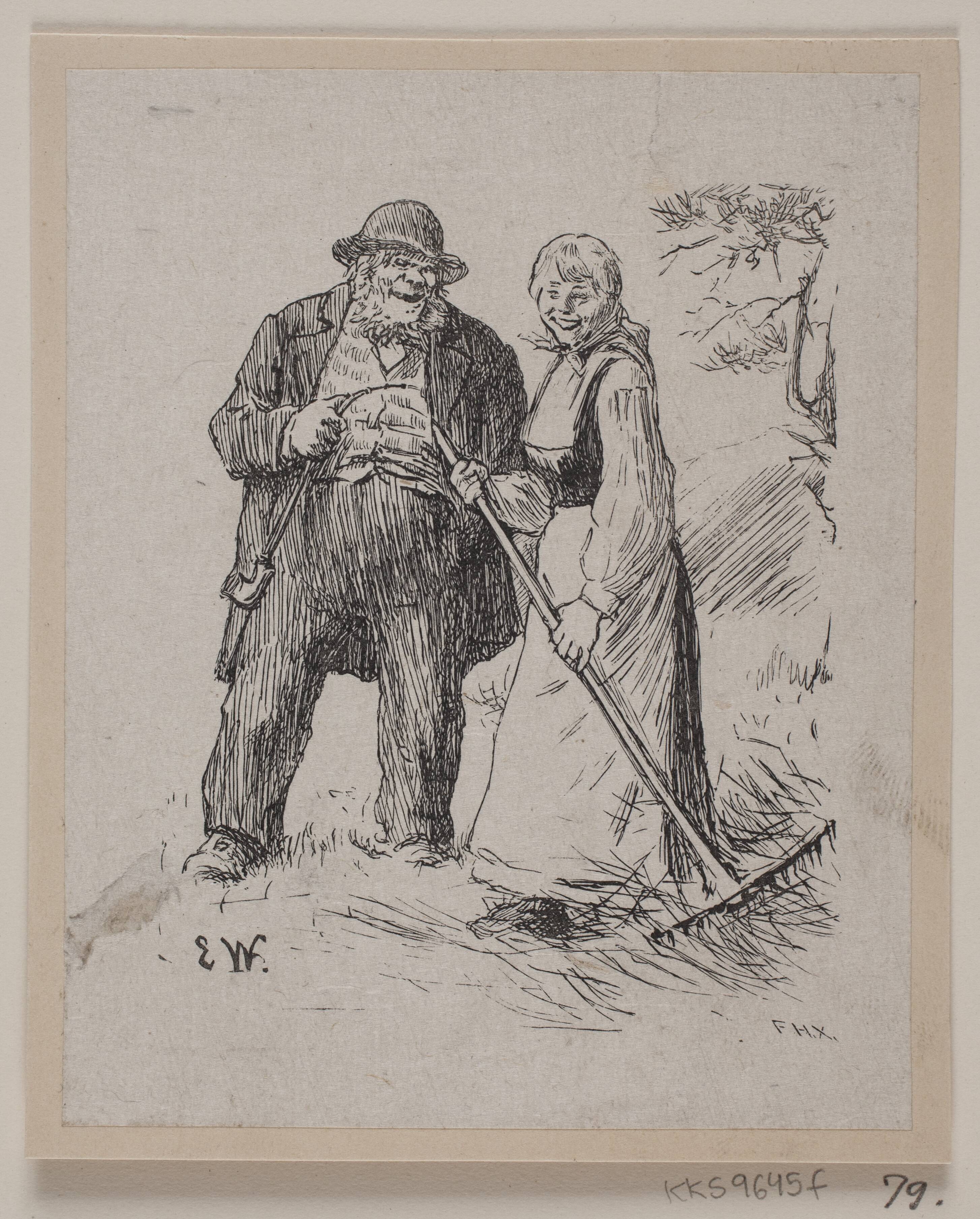 Illustration til "Herremandsbruden"