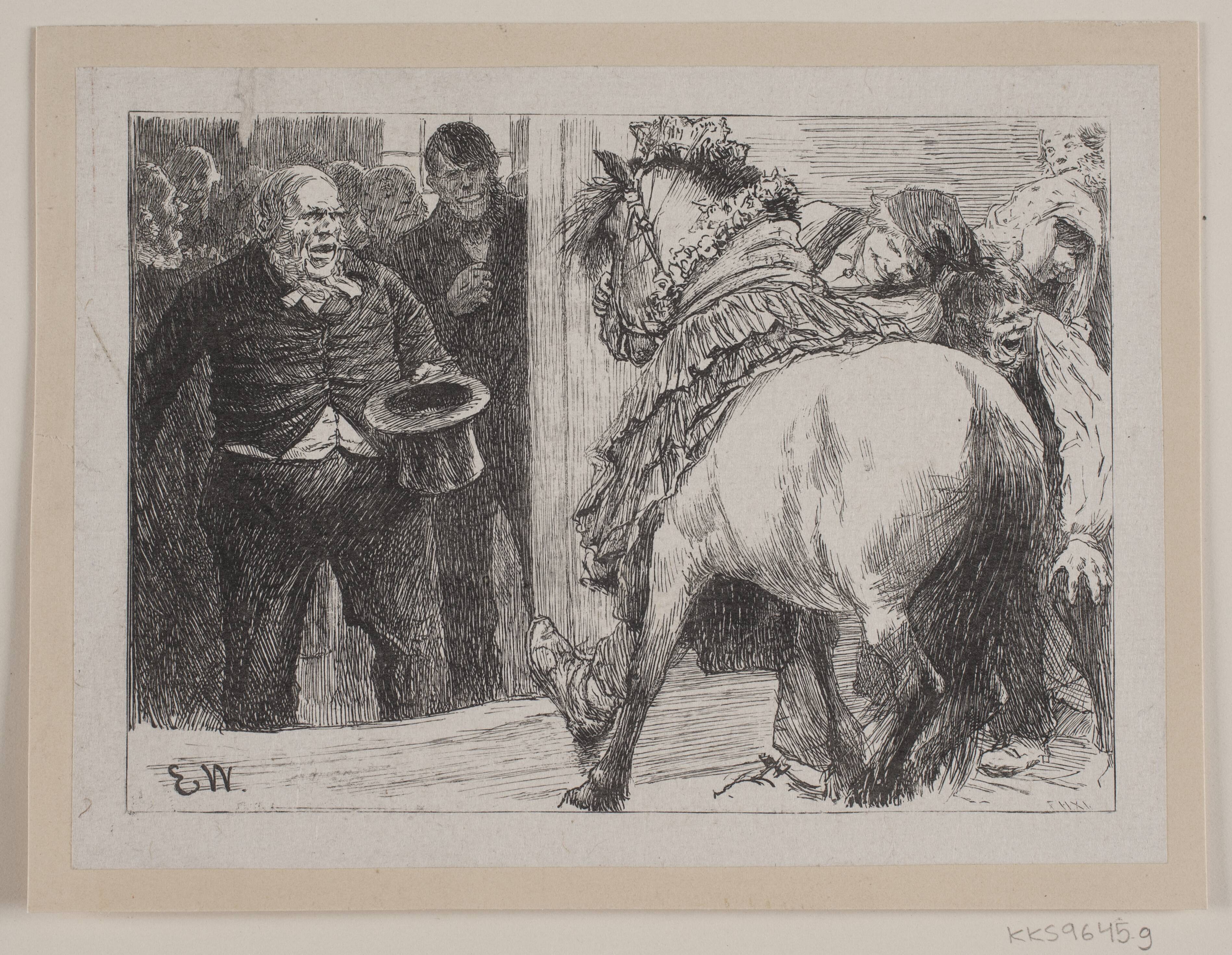 Illustration til "Herremandsbruden"