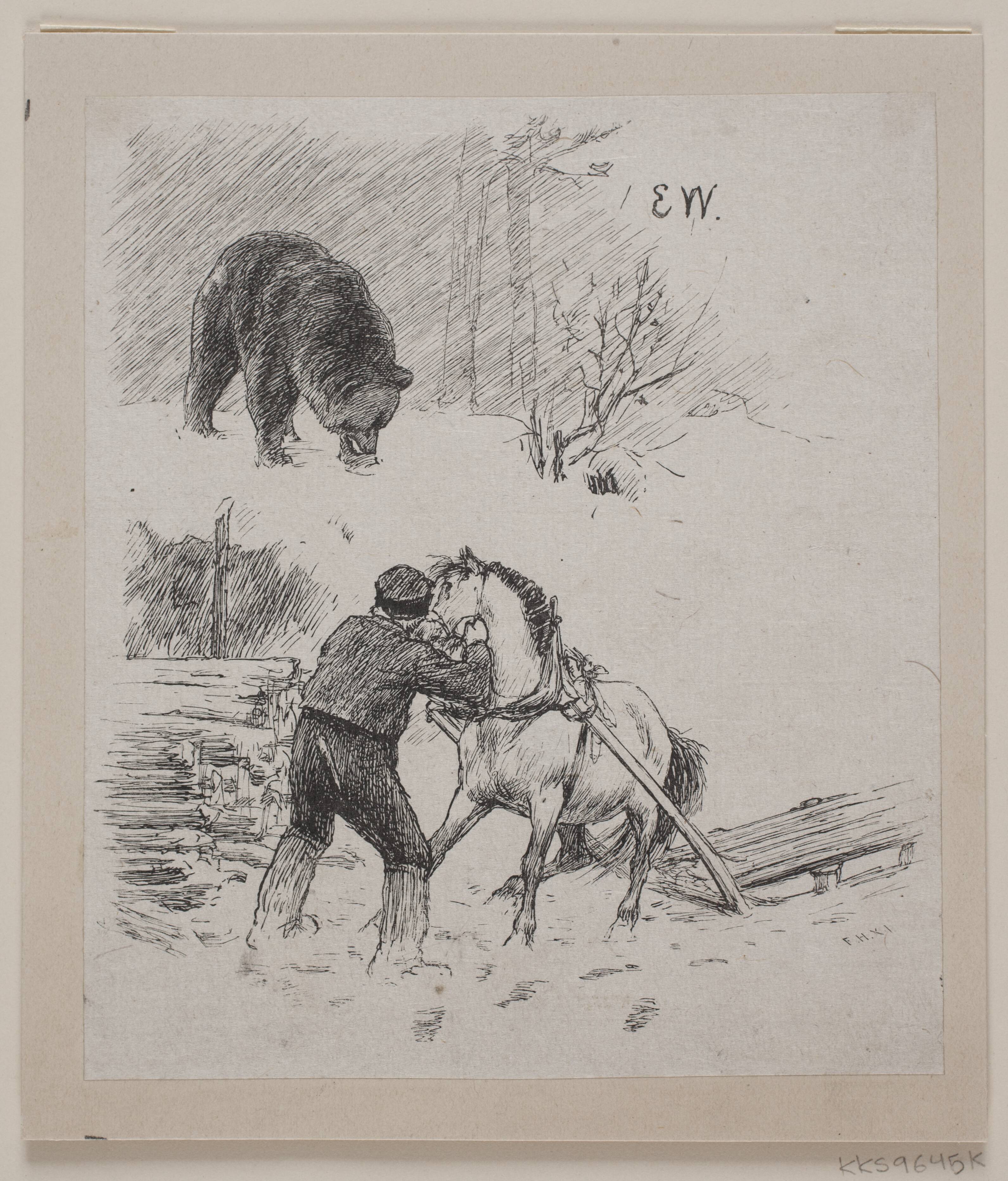 Illustration til "Velgjort og ilede lønnet"