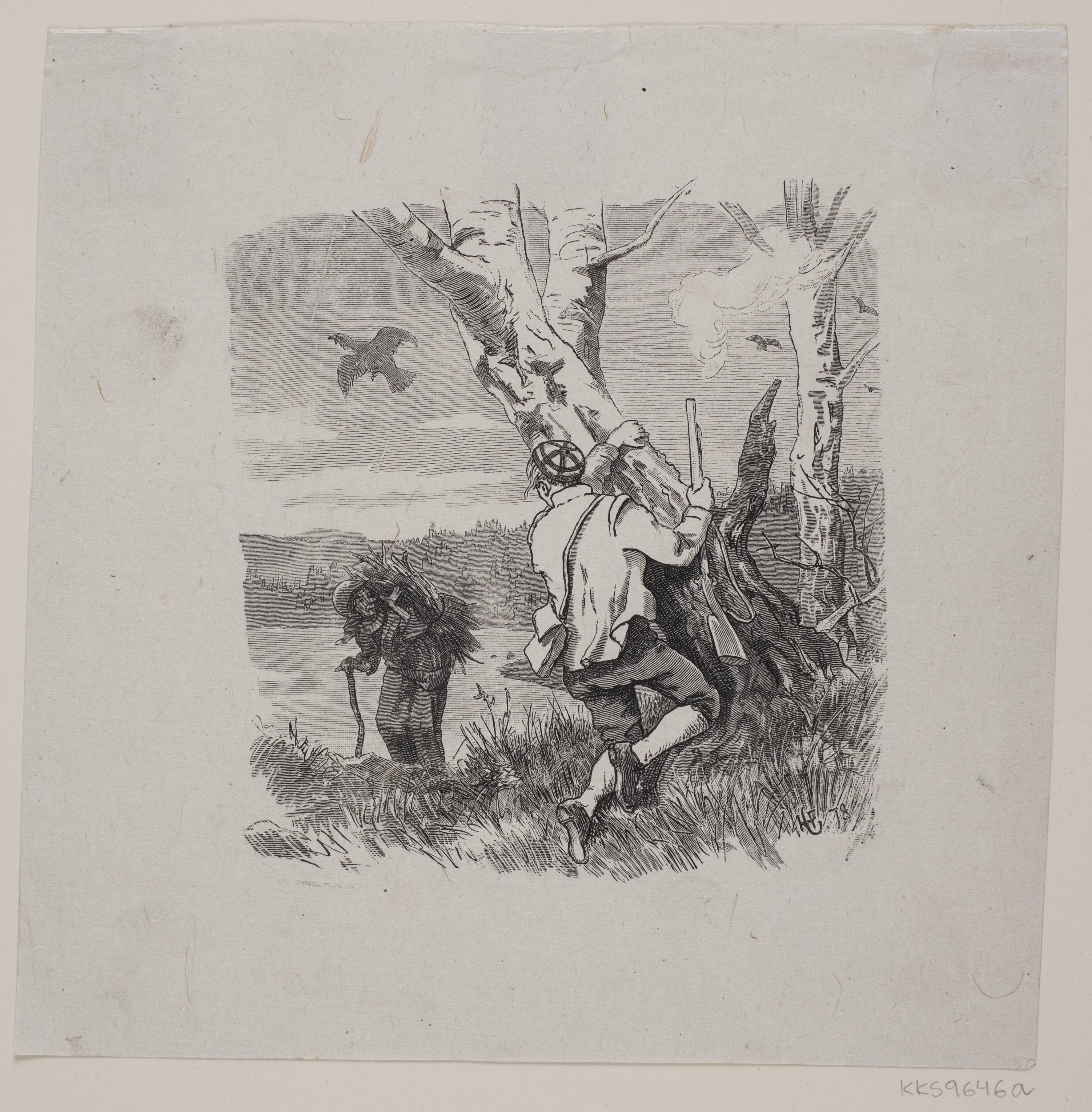 Illustration til eventyret "En Tiurleg i Holleia"