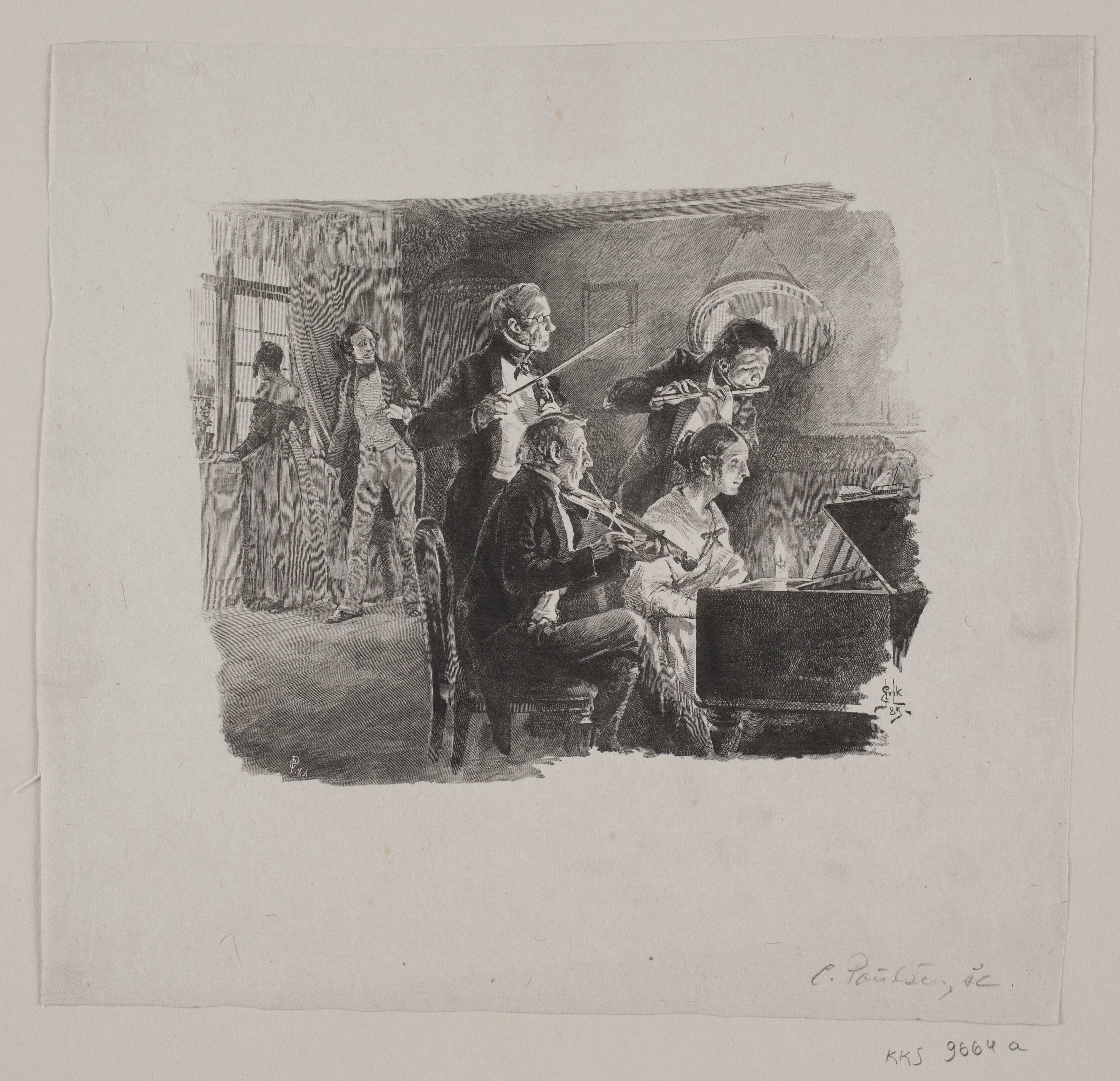 Illustration til H. Hertz: "Spadsereturen"