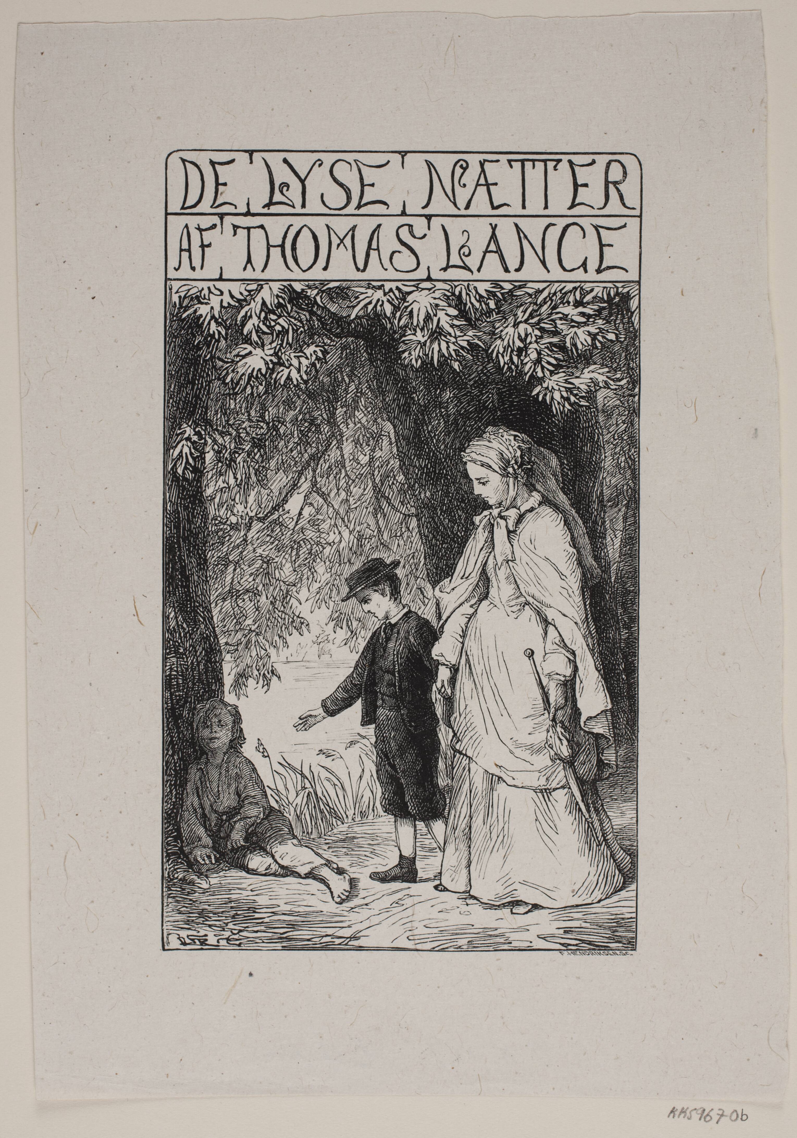 Titelblad til Th. Lange "De lyse nætter"
