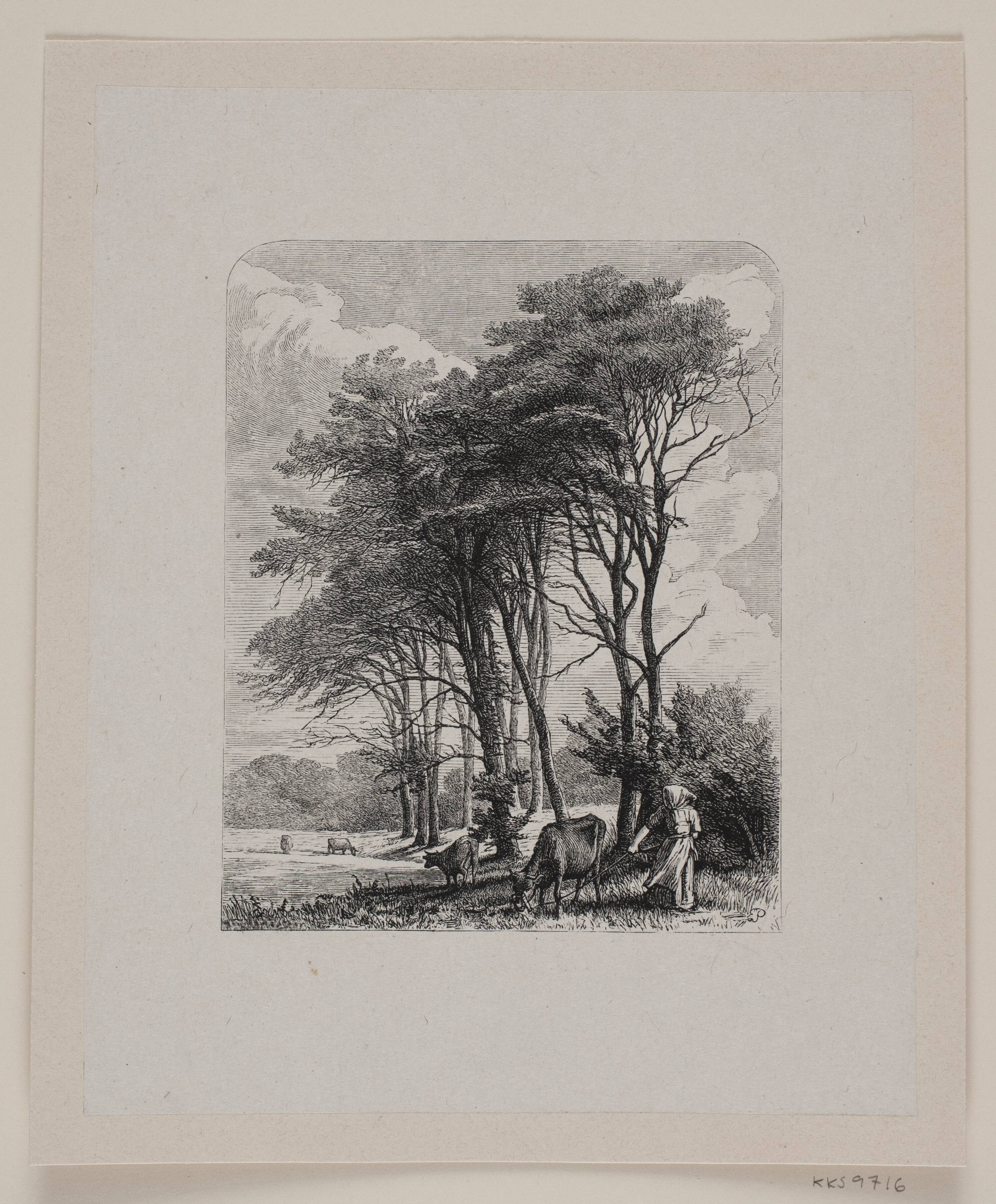 Illustration til digt af Chr. Ricardt, "I vinden"