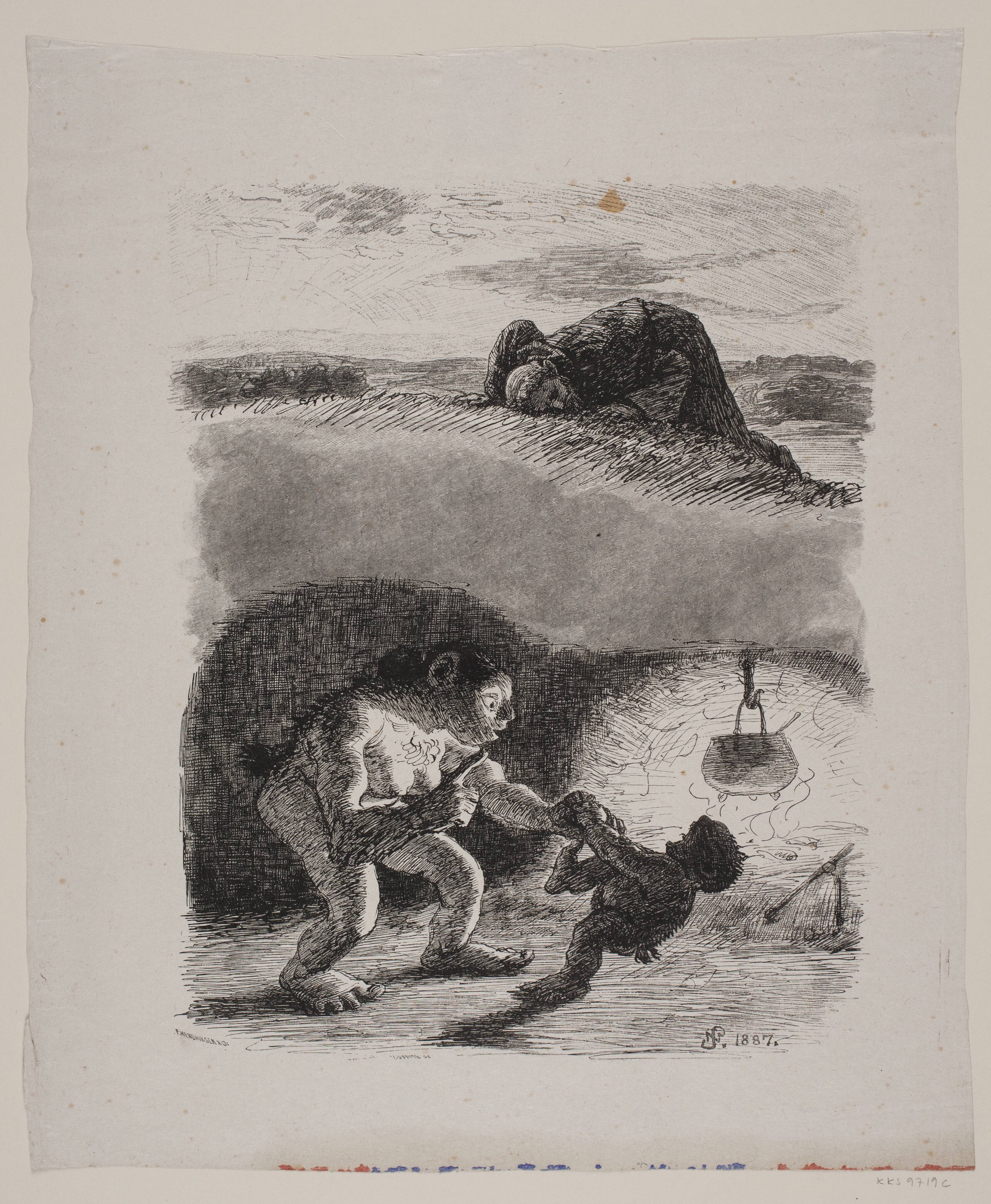 Illustration til Poul M. Møller, "Sct. Laurentius"