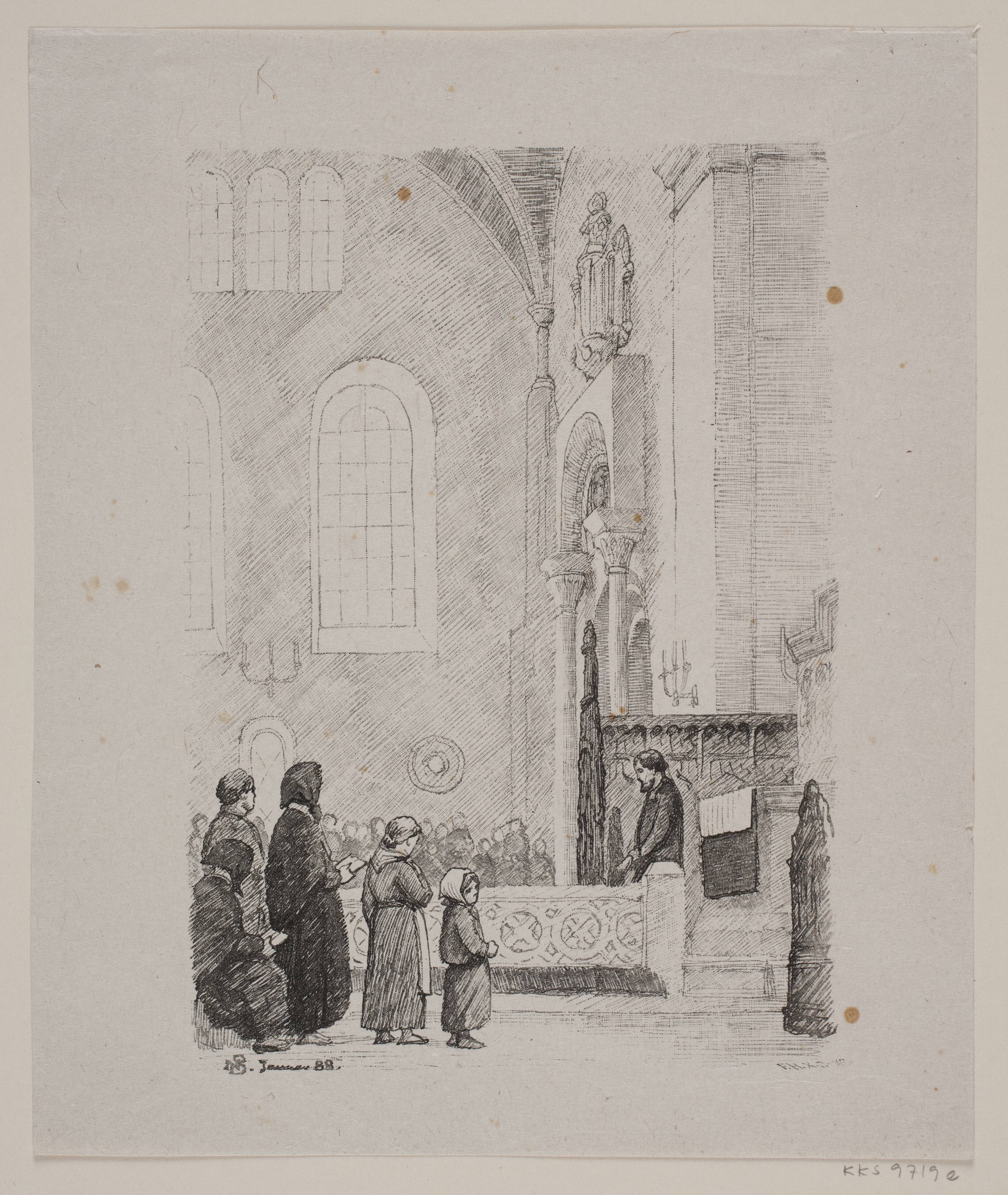 Illustration til Poul M. Møller, "Sct. Laurentius"