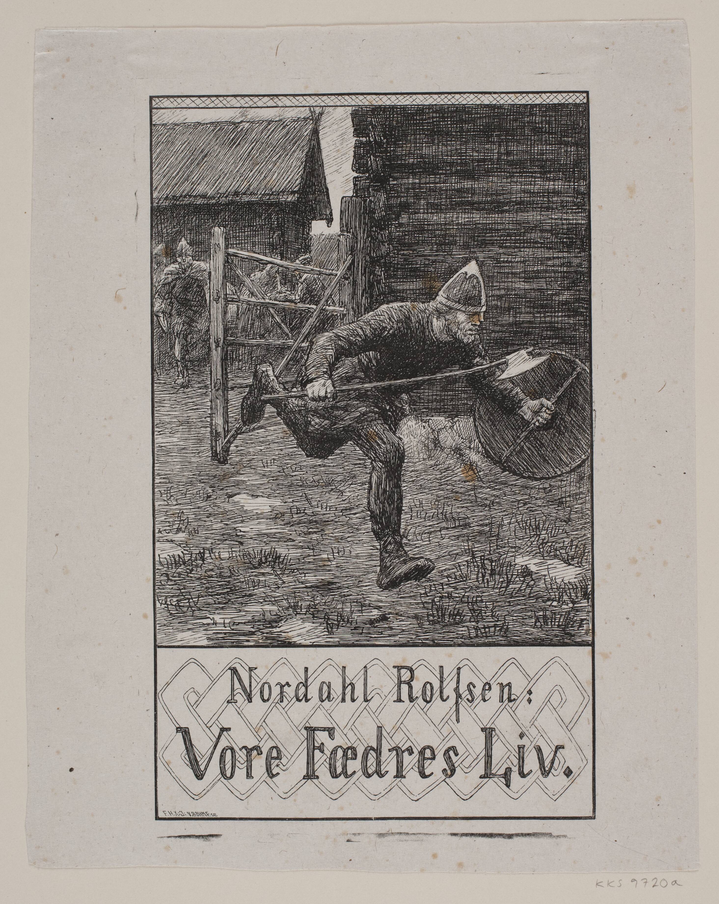 Forsideillustration til Nordahl Rolfsen, Vor fædres liv
