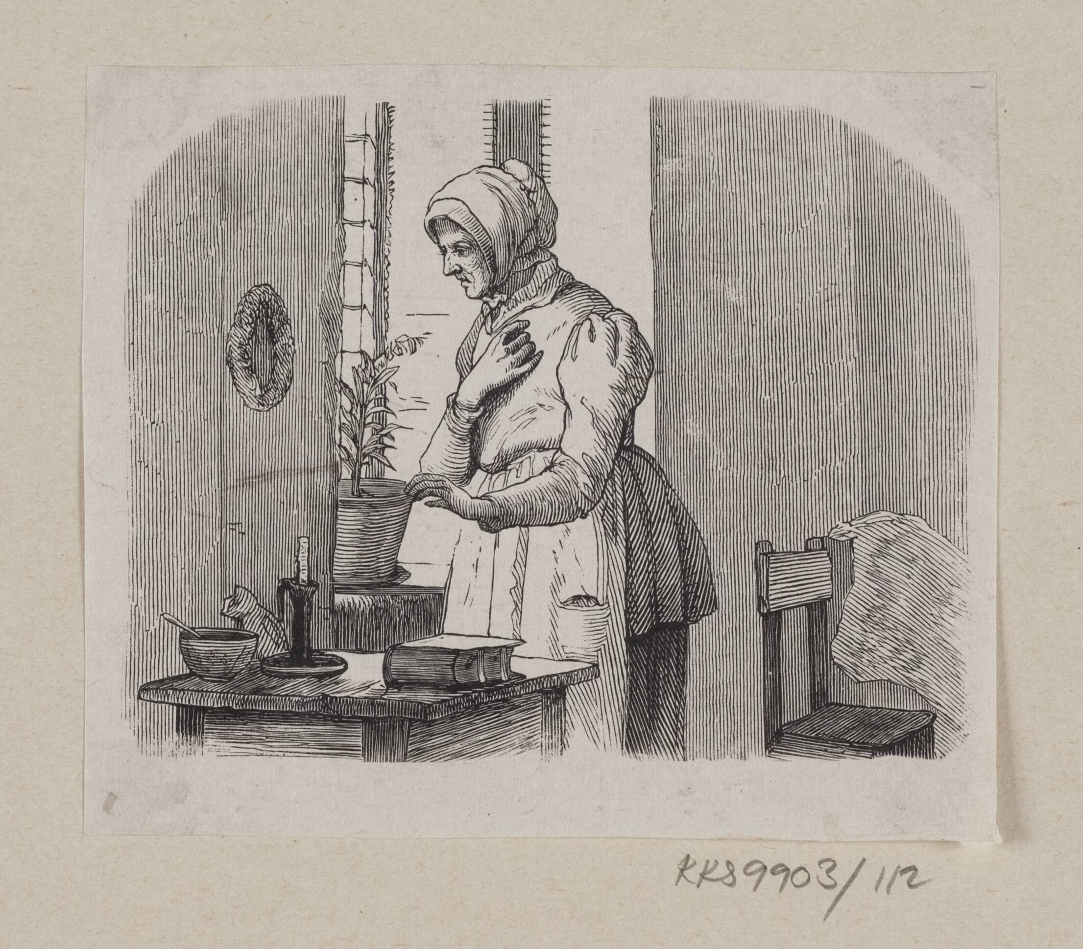 Illustration til "Fra et Vindue i Vartou" i H.C. Andersen, "Eventyr og Historier", Bind 2