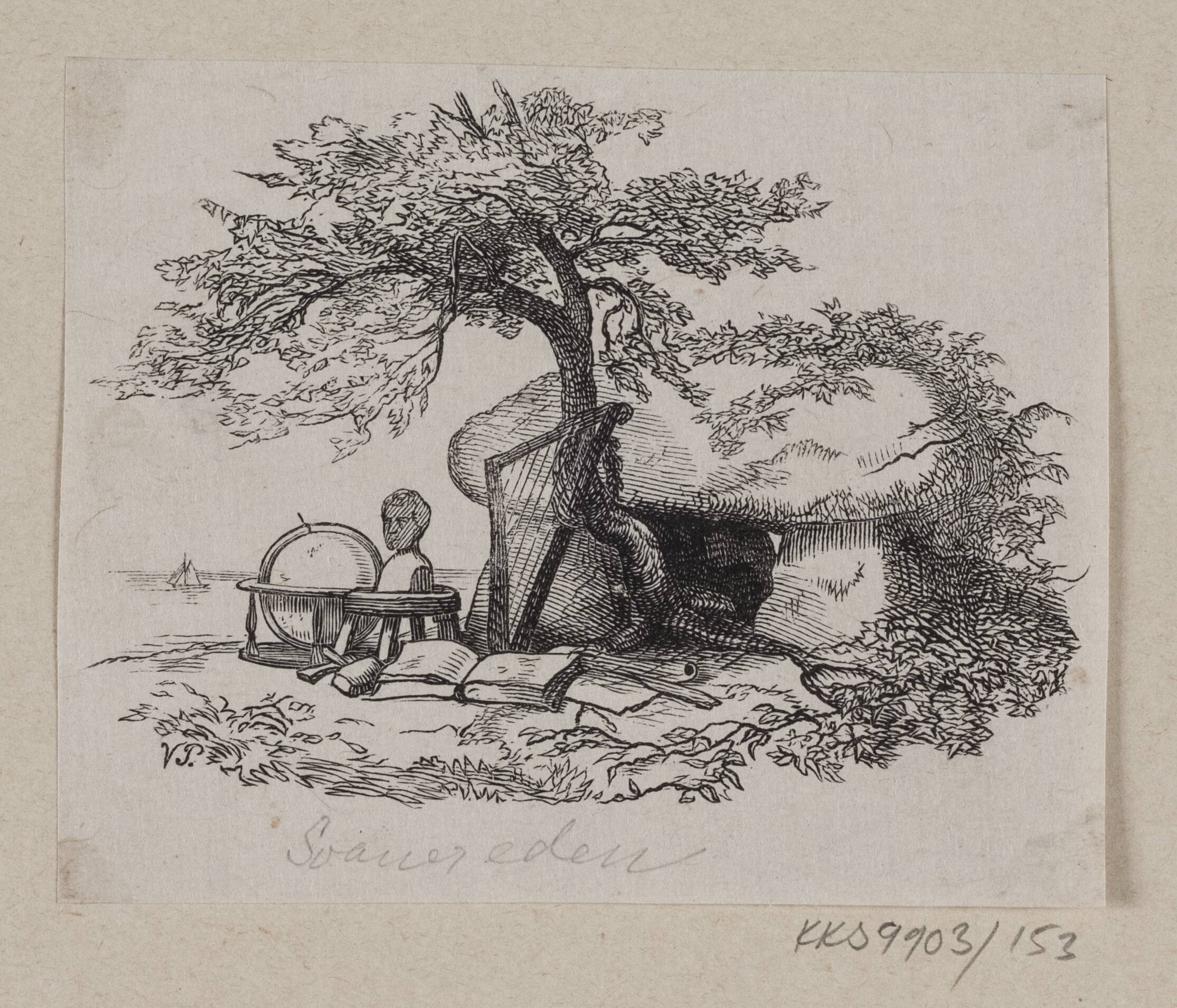 Illustration til "Svanereden" i H.C. Andersen, "Eventyr og Historier", Bind 2