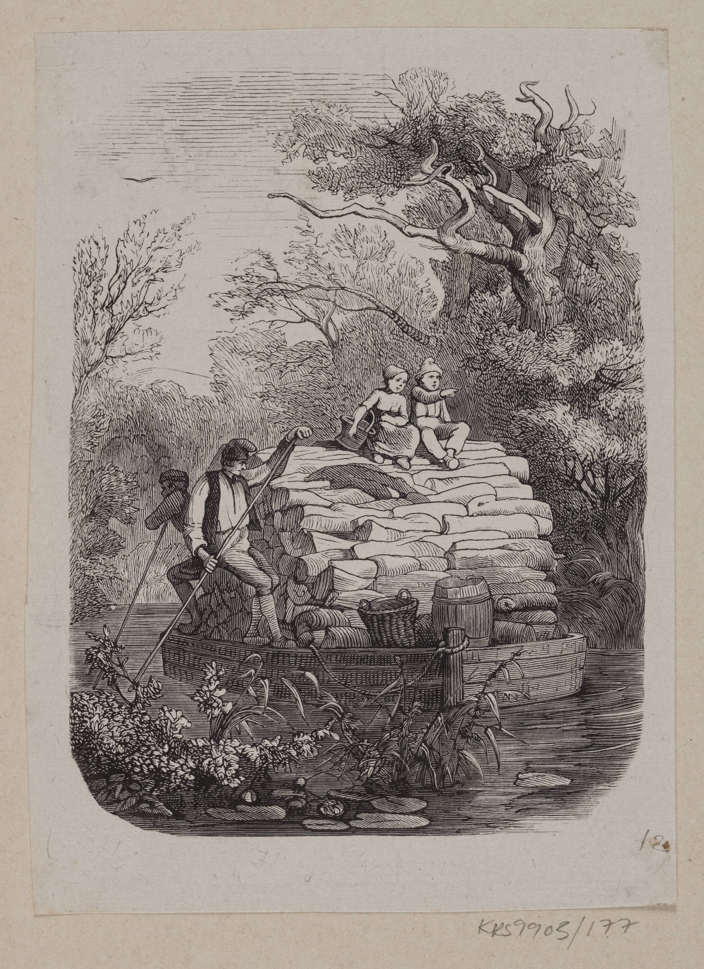 Illustration til "Ib og lille Christine" i H.C. Andersen, "Eventyr og Historier", Bind 2