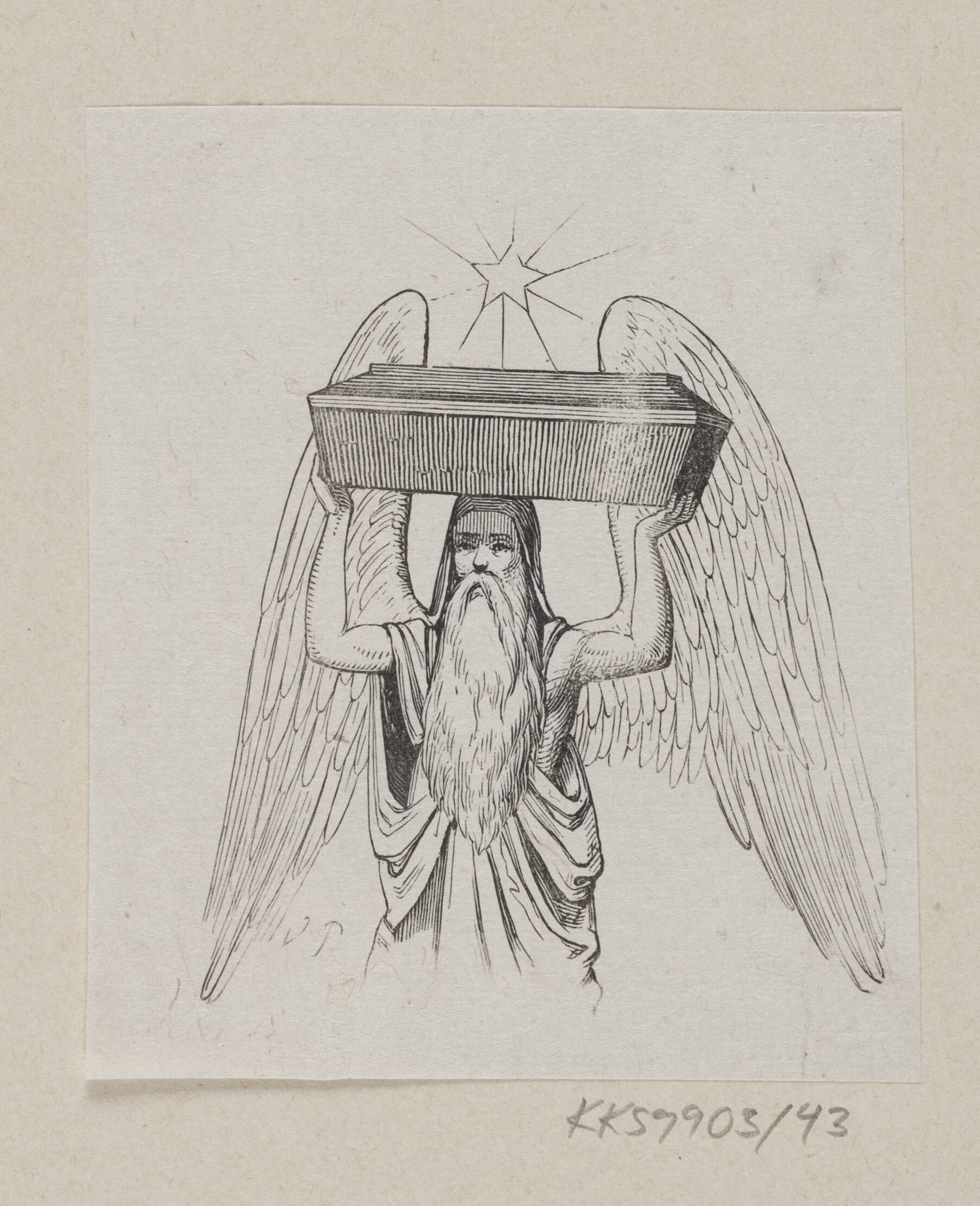 Illustration til "Paradisets Have" i H.C. Andersen, "Eventyr og Historier", Bind 1